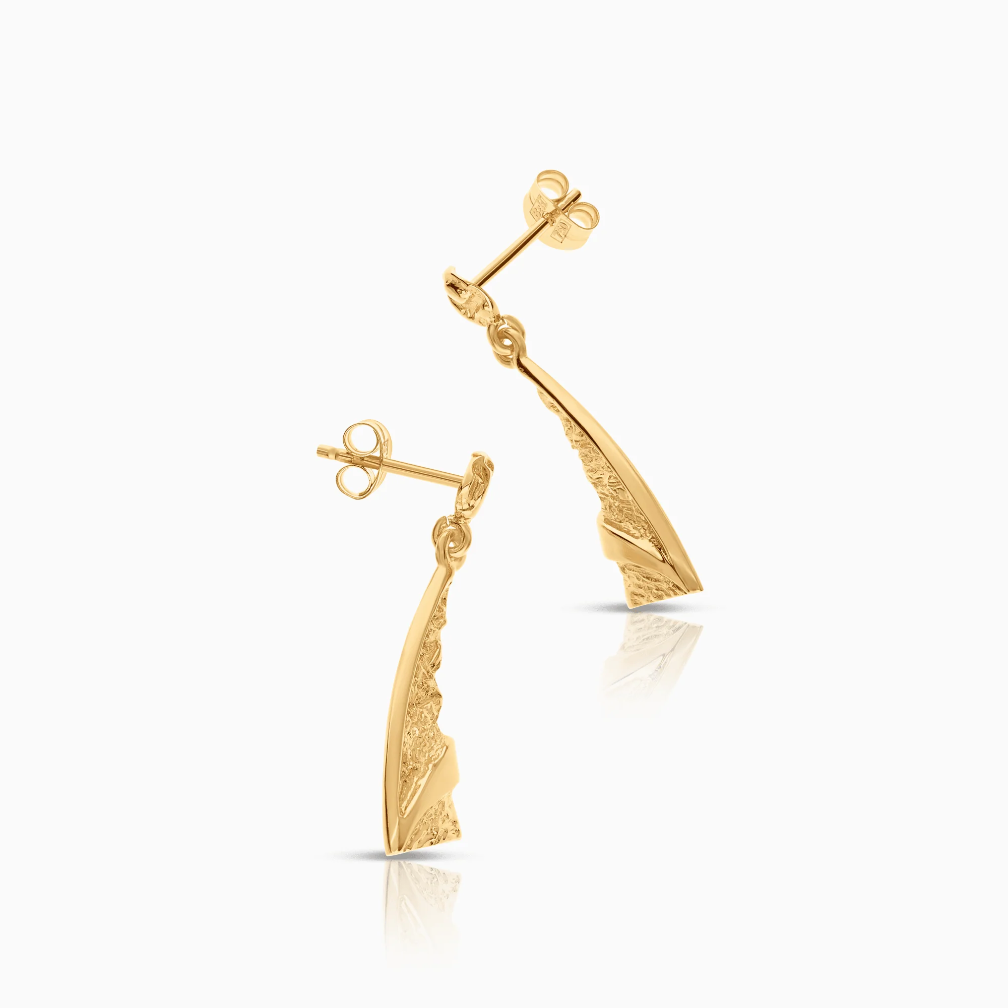 Gold earrings 2.53g 18K gold - Image 2