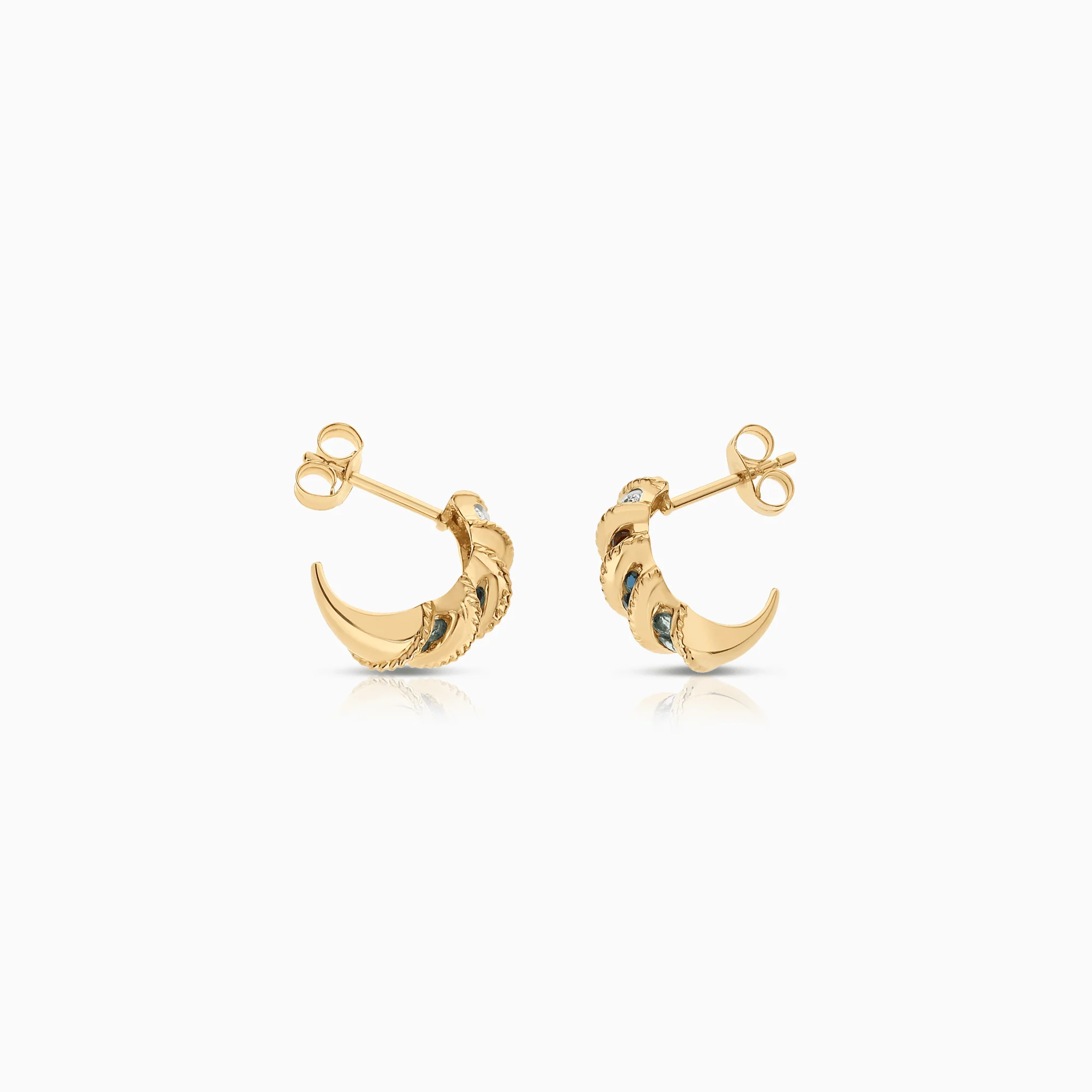 Gold Earrings 2.78g 18K Gold - Image 2