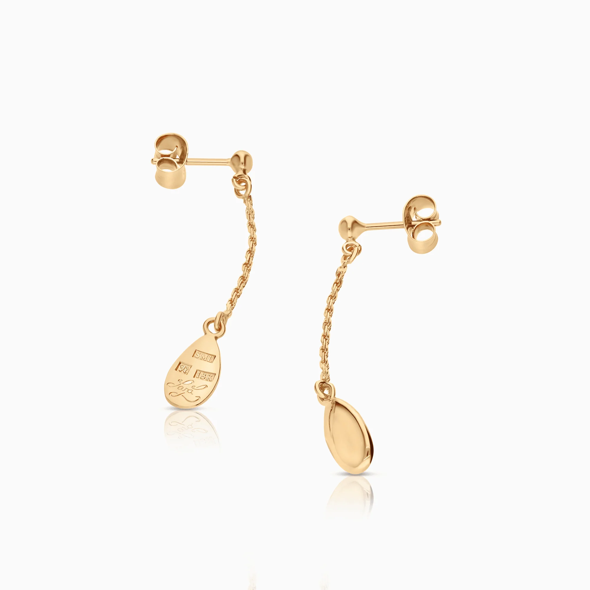 Gold Earrings 2.78g 18K Gold - Image 2