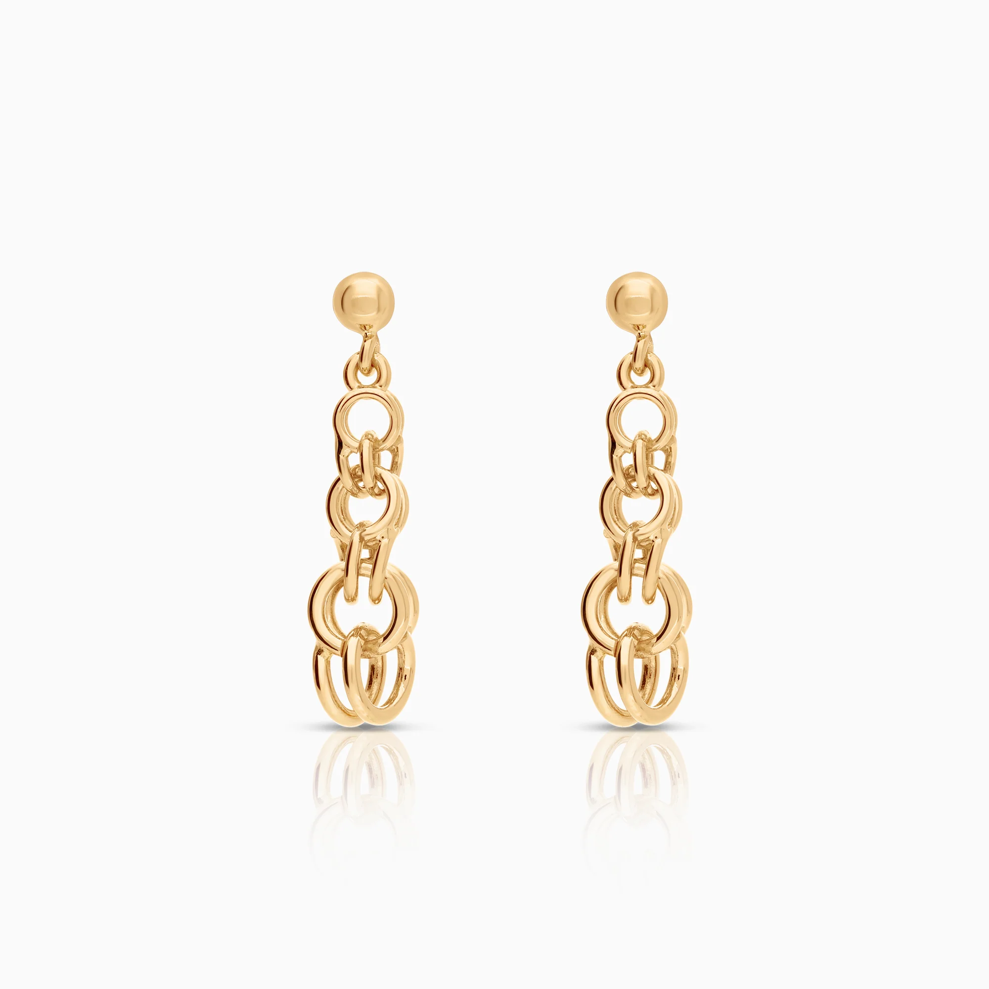 Gold earrings 3.11g 18K gold