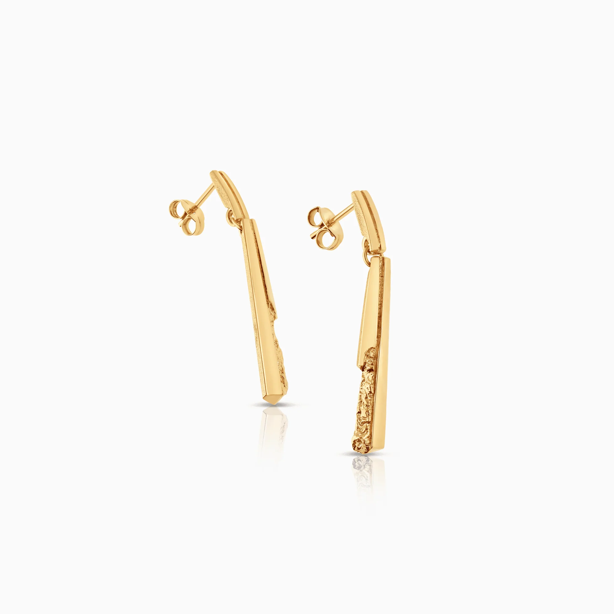 Gold earrings 3.11g 18K gold - Image 2