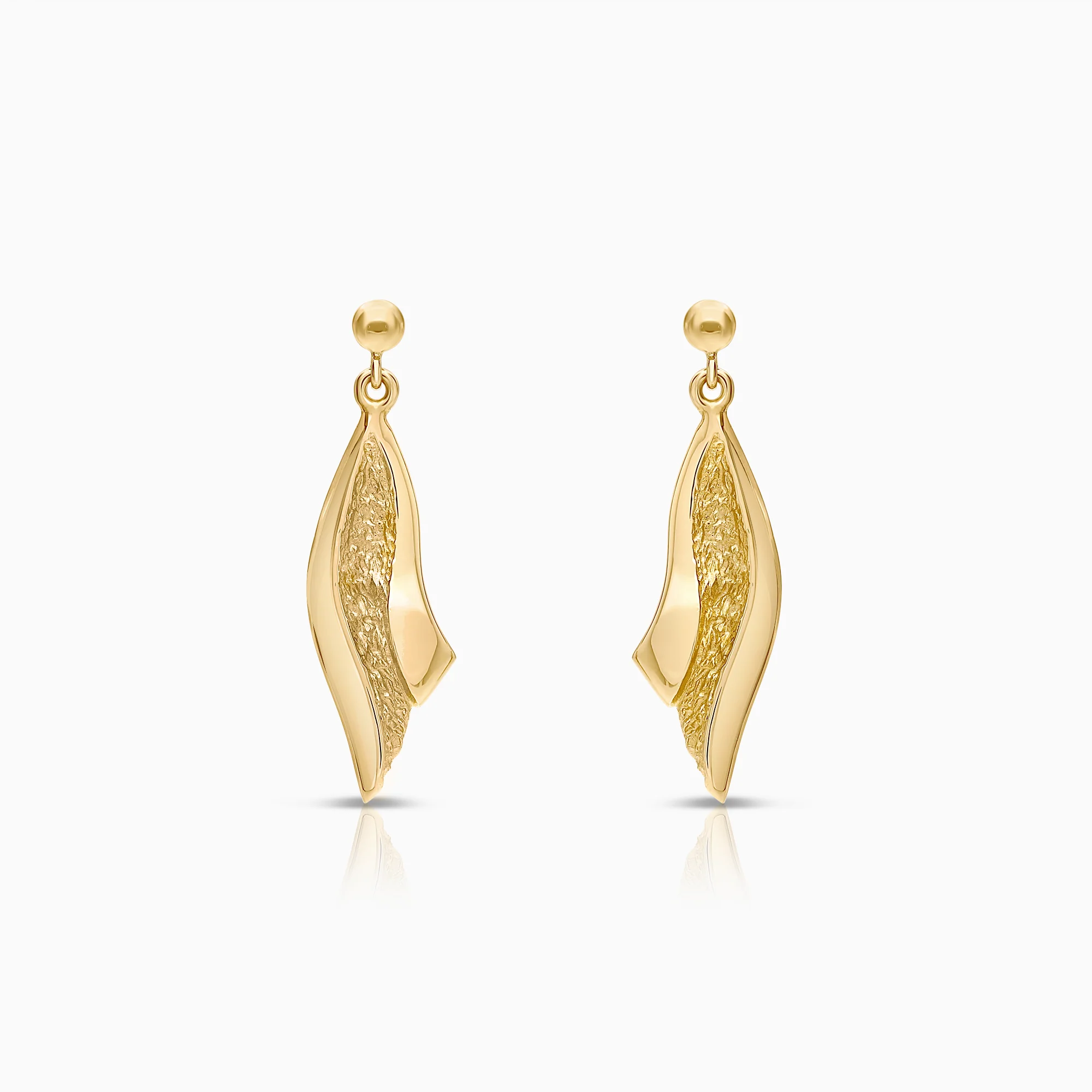 Gold earrings 3.17g 18K gold