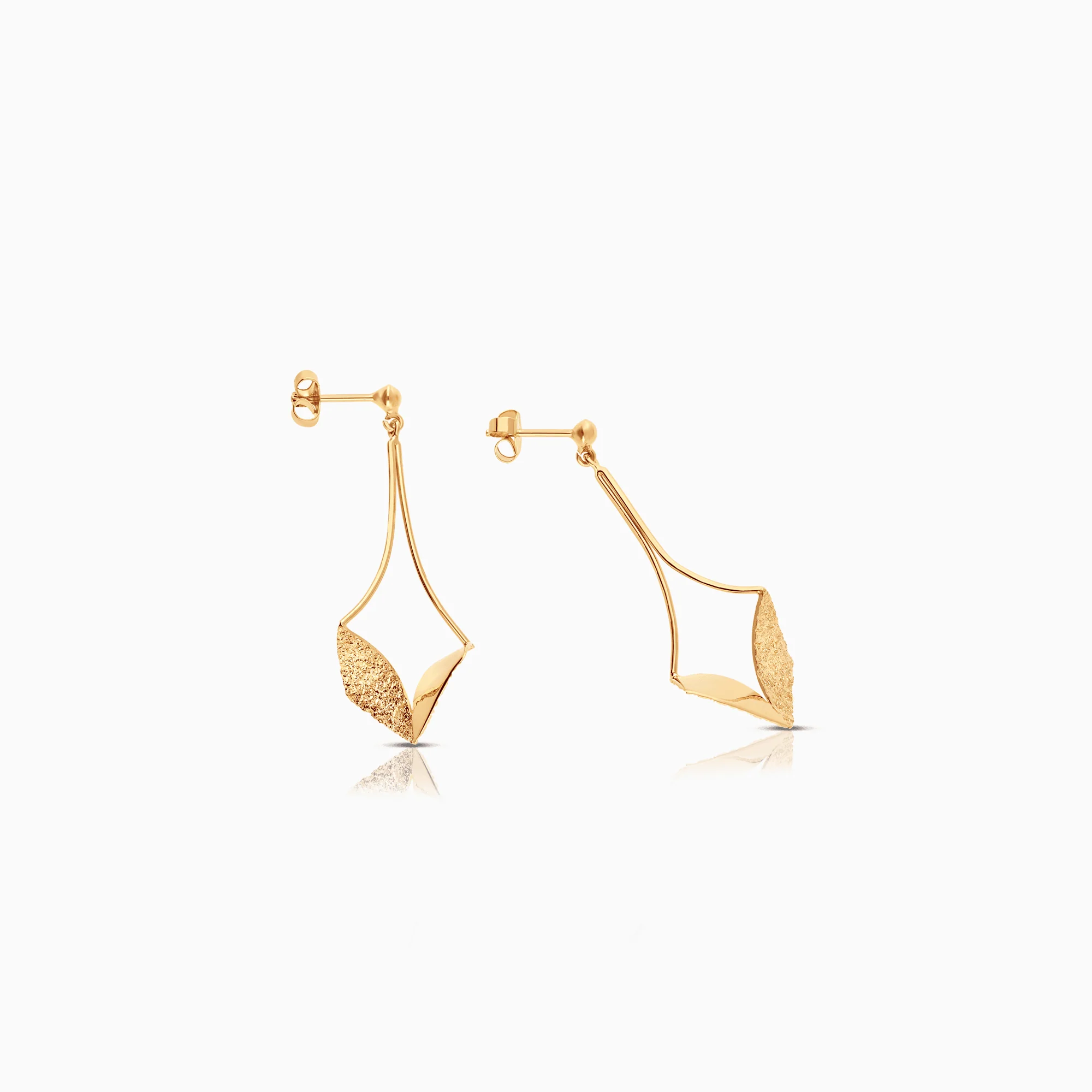 Gold earrings 4.24g 18K gold - Image 2