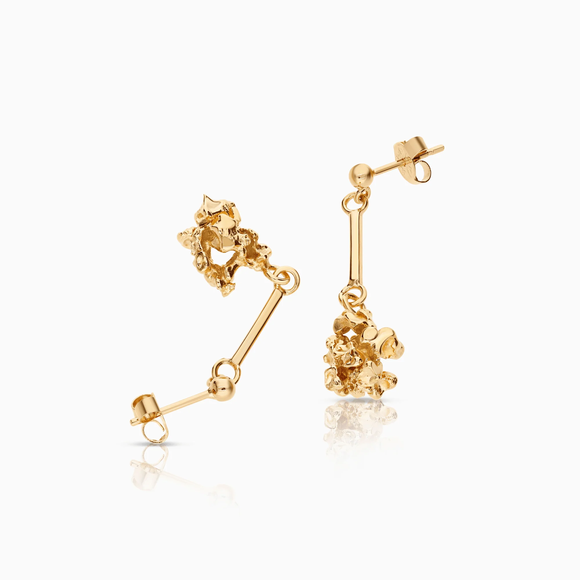 Gold earrings 6.68g 18K gold - Image 2