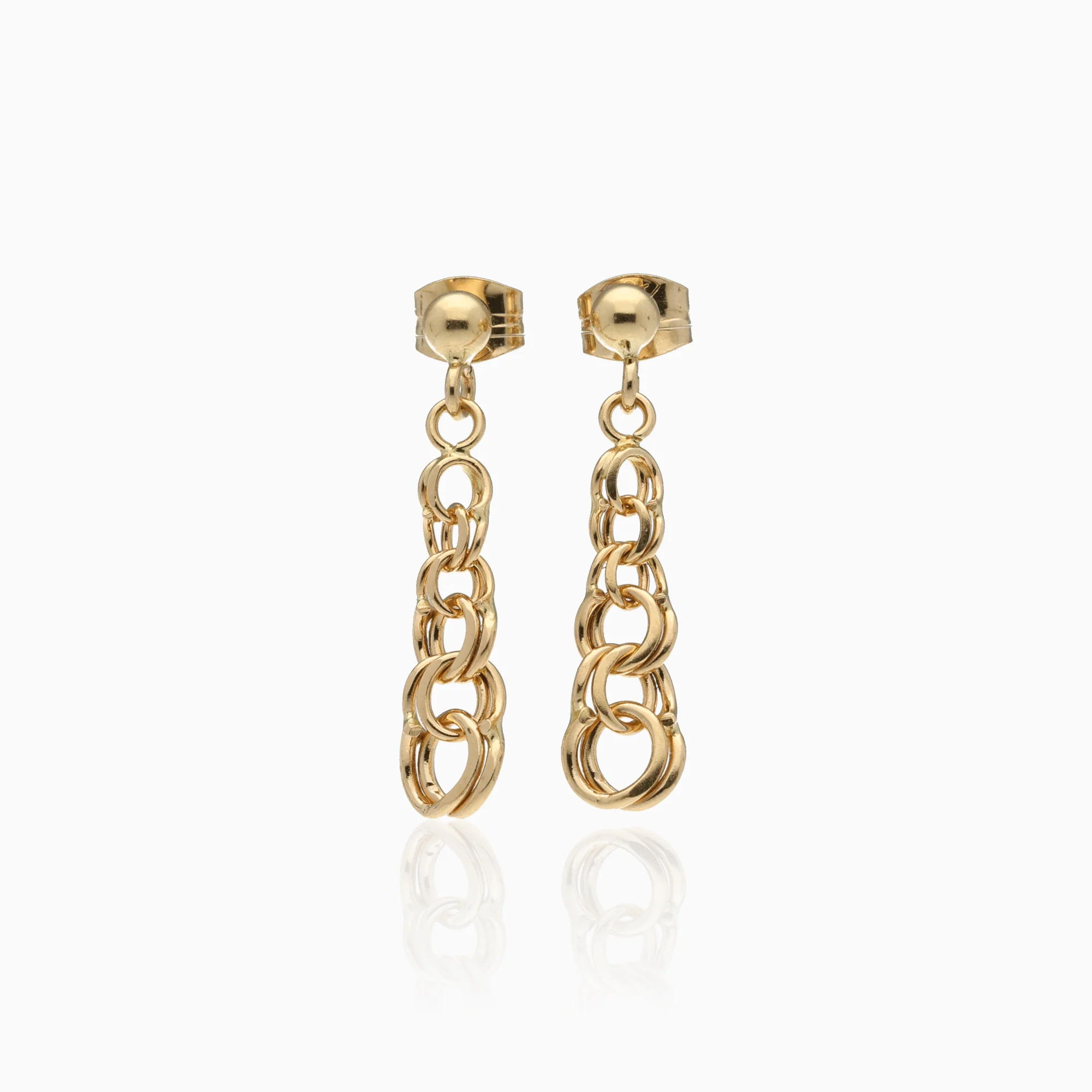 Gold earrings Bismarck 1.55g 18K