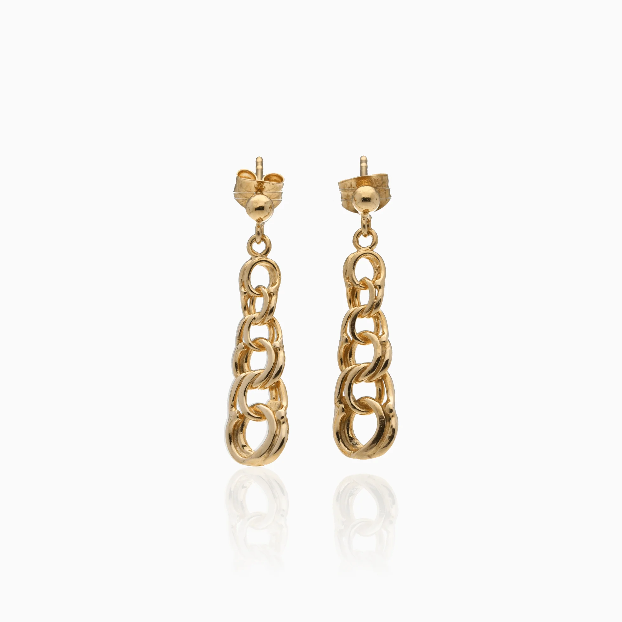 Gold earrings Bismarck 3.15g 18K