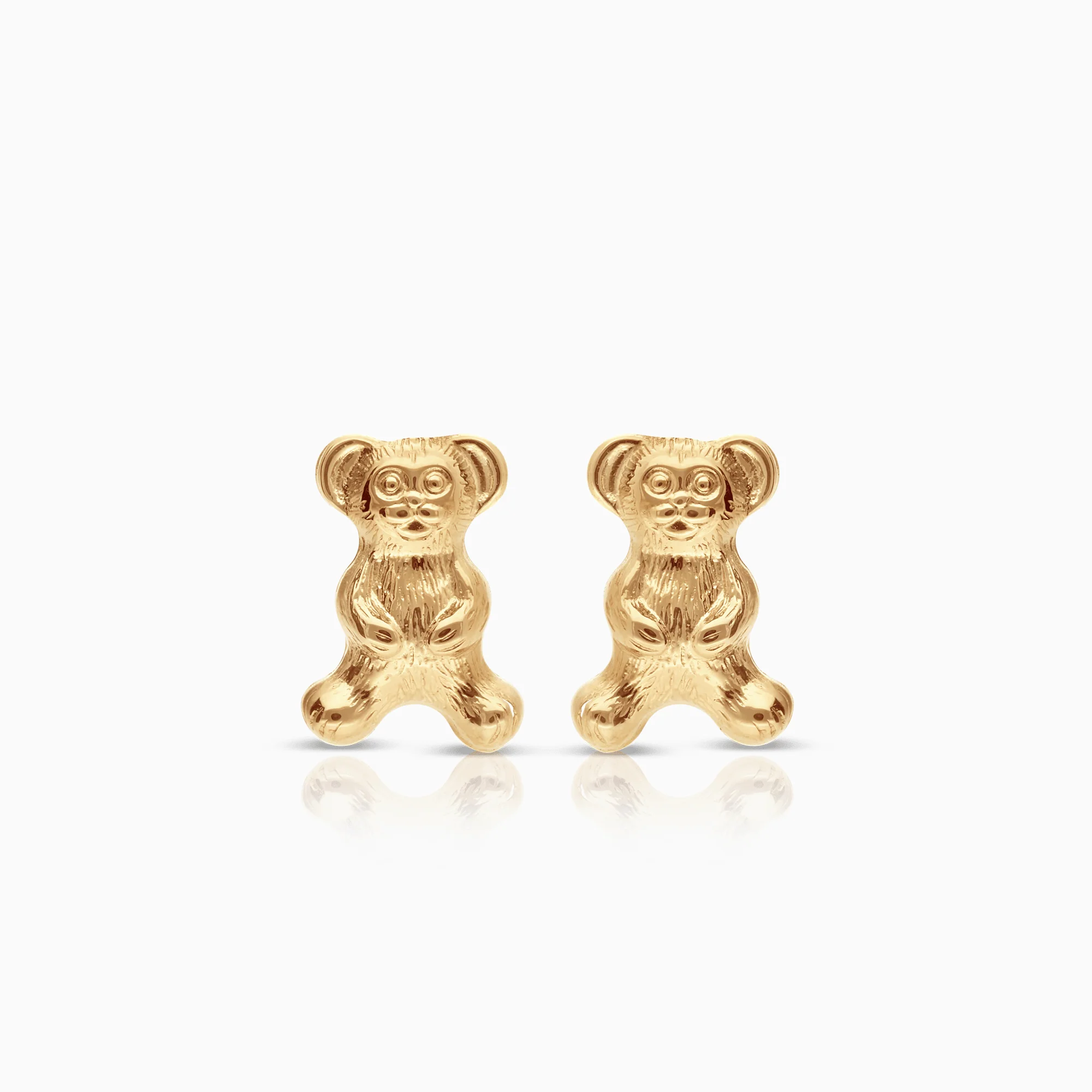 Gold earrings bears 0.62g 18K gold