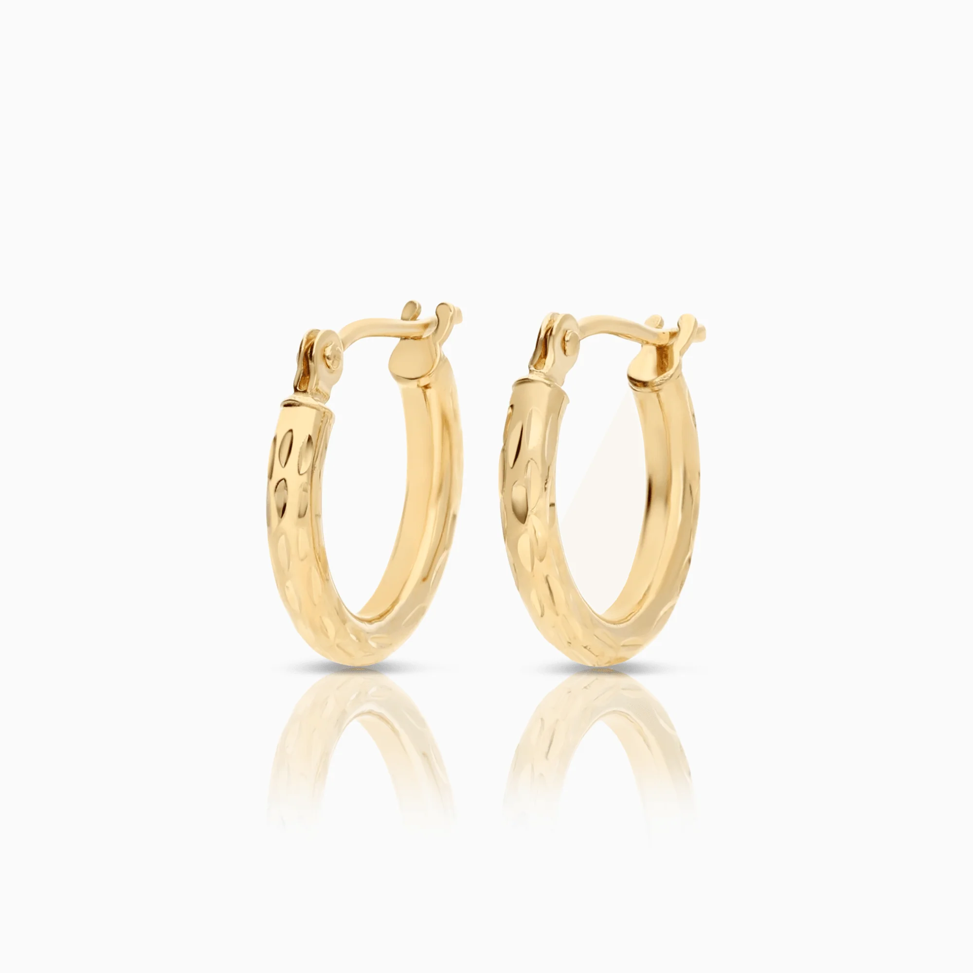 Gold earrings hoops 0.78g 18K gold