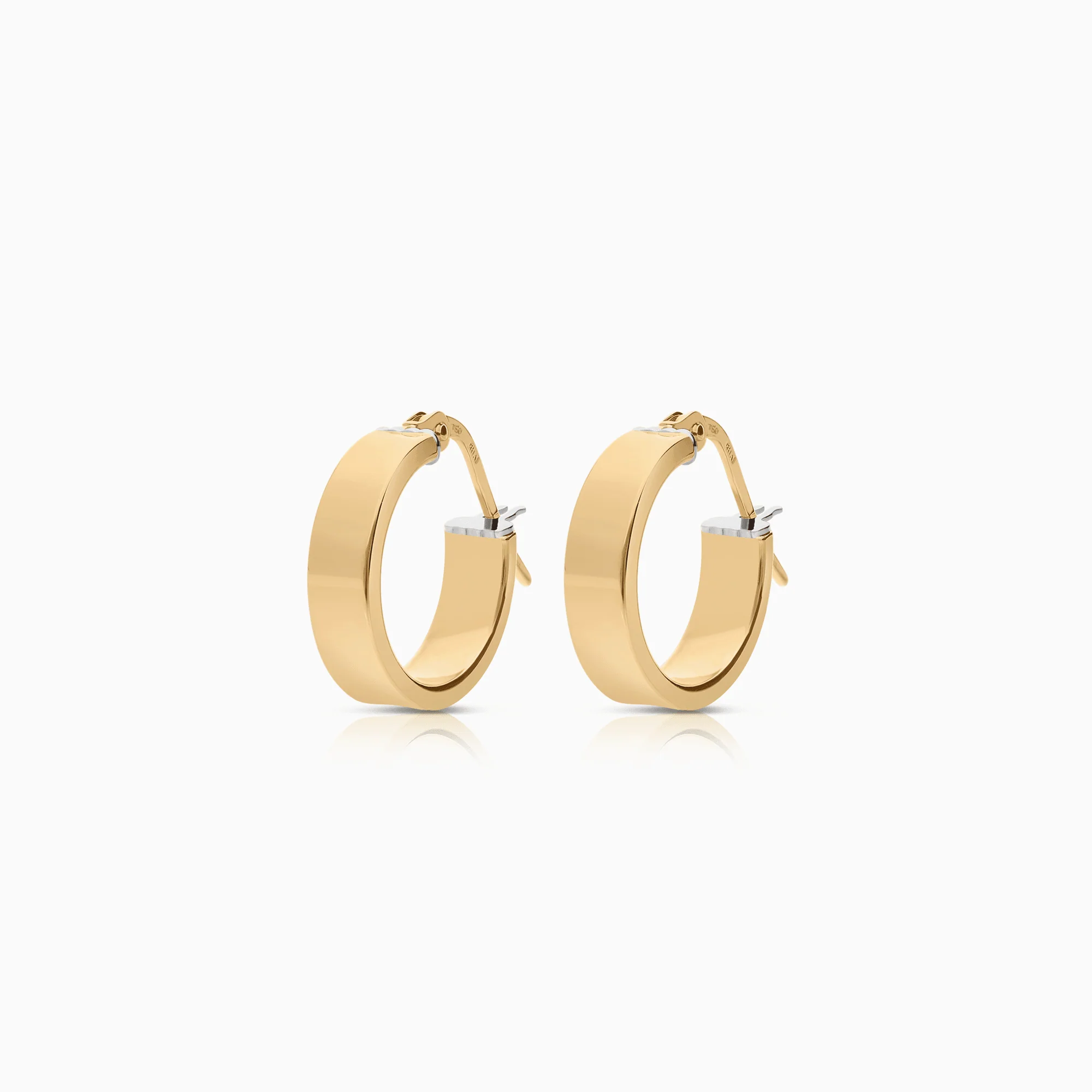 Gold hoop earrings 1.81g 18K gold