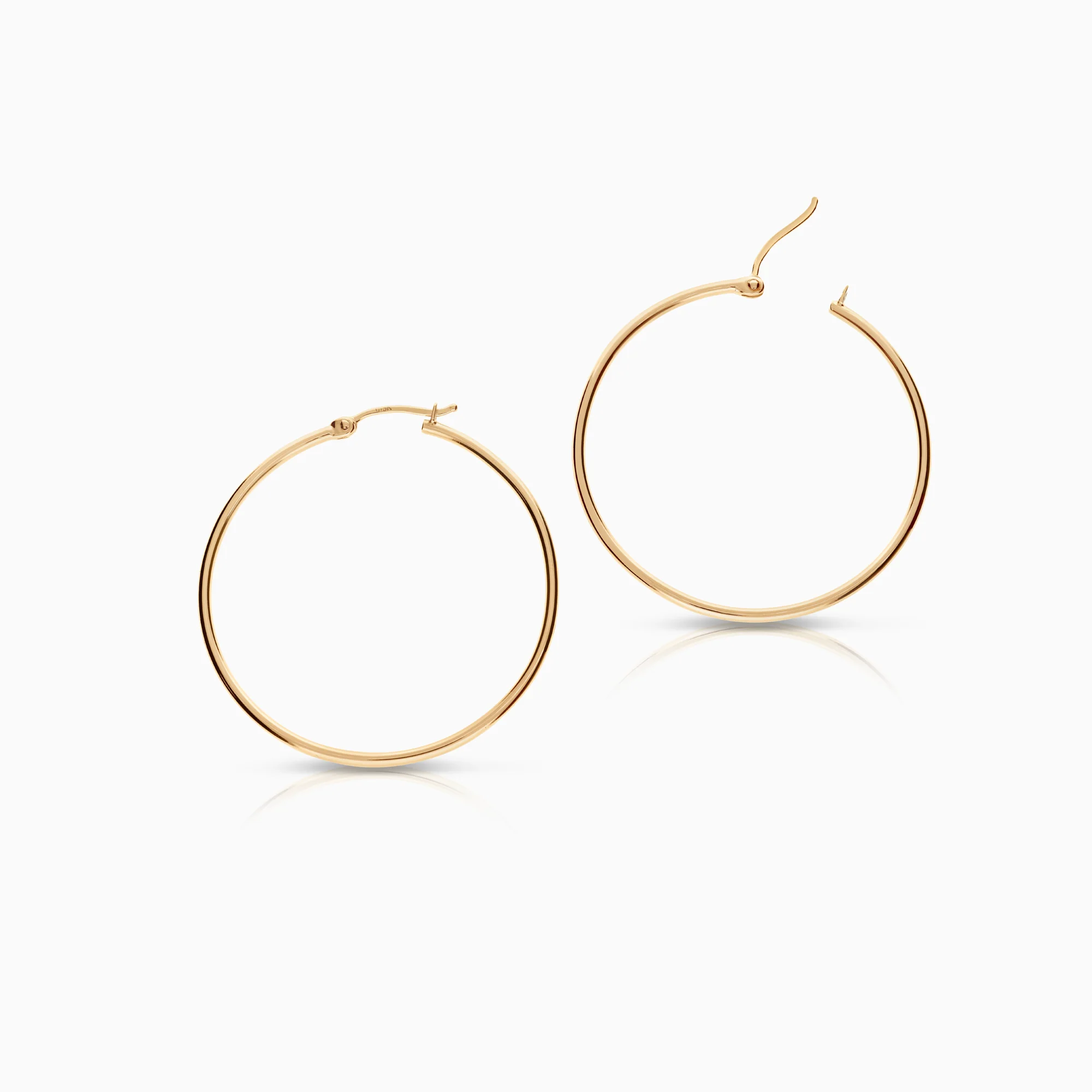 Gold earrings hoops 11.02g 18K gold - Image 2
