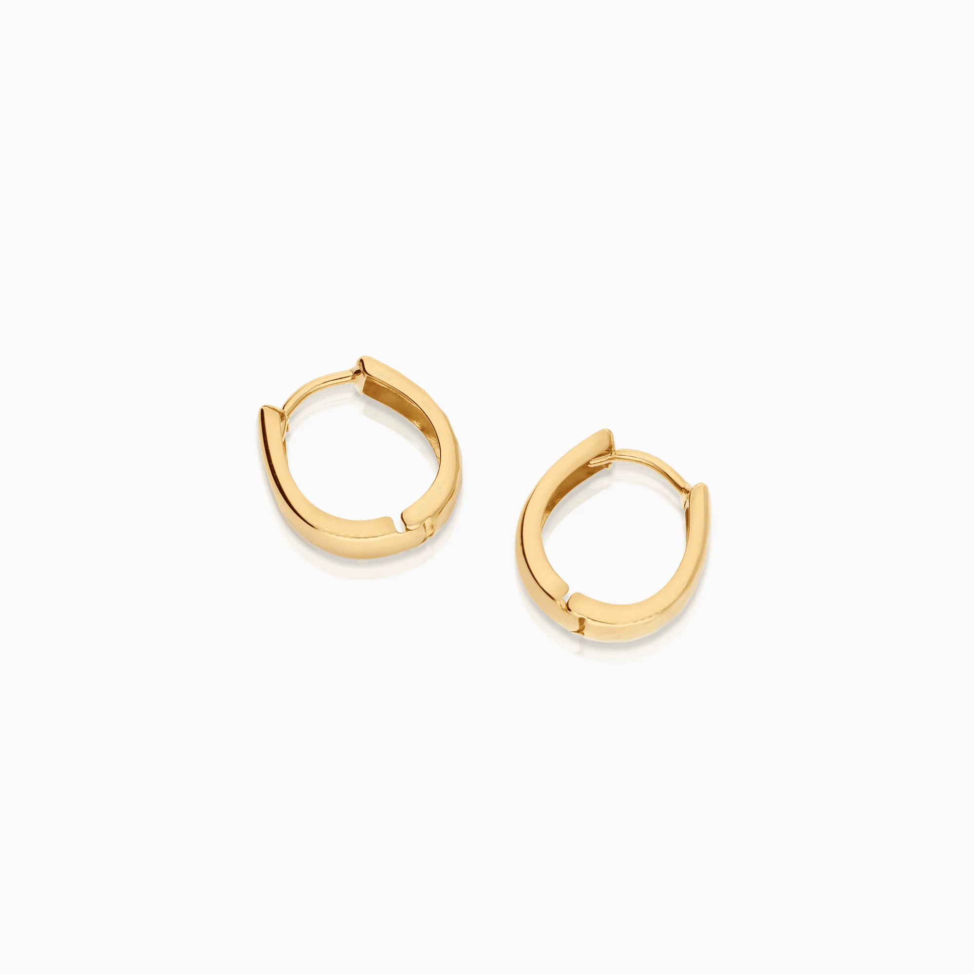 Gold hoop earrings 1.11g 18K gold - Image 2