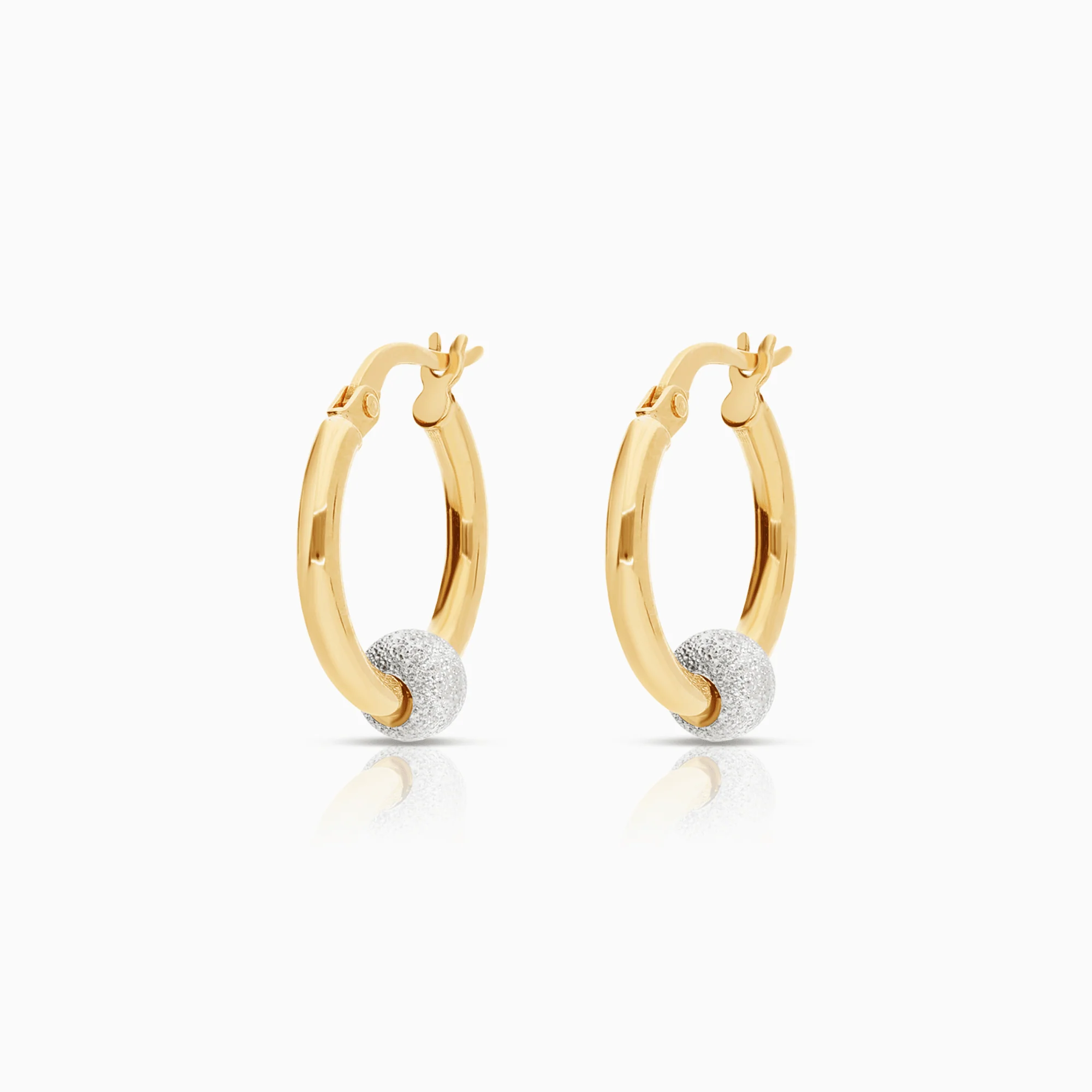 Gold hoop earrings 1.15g 18K gold