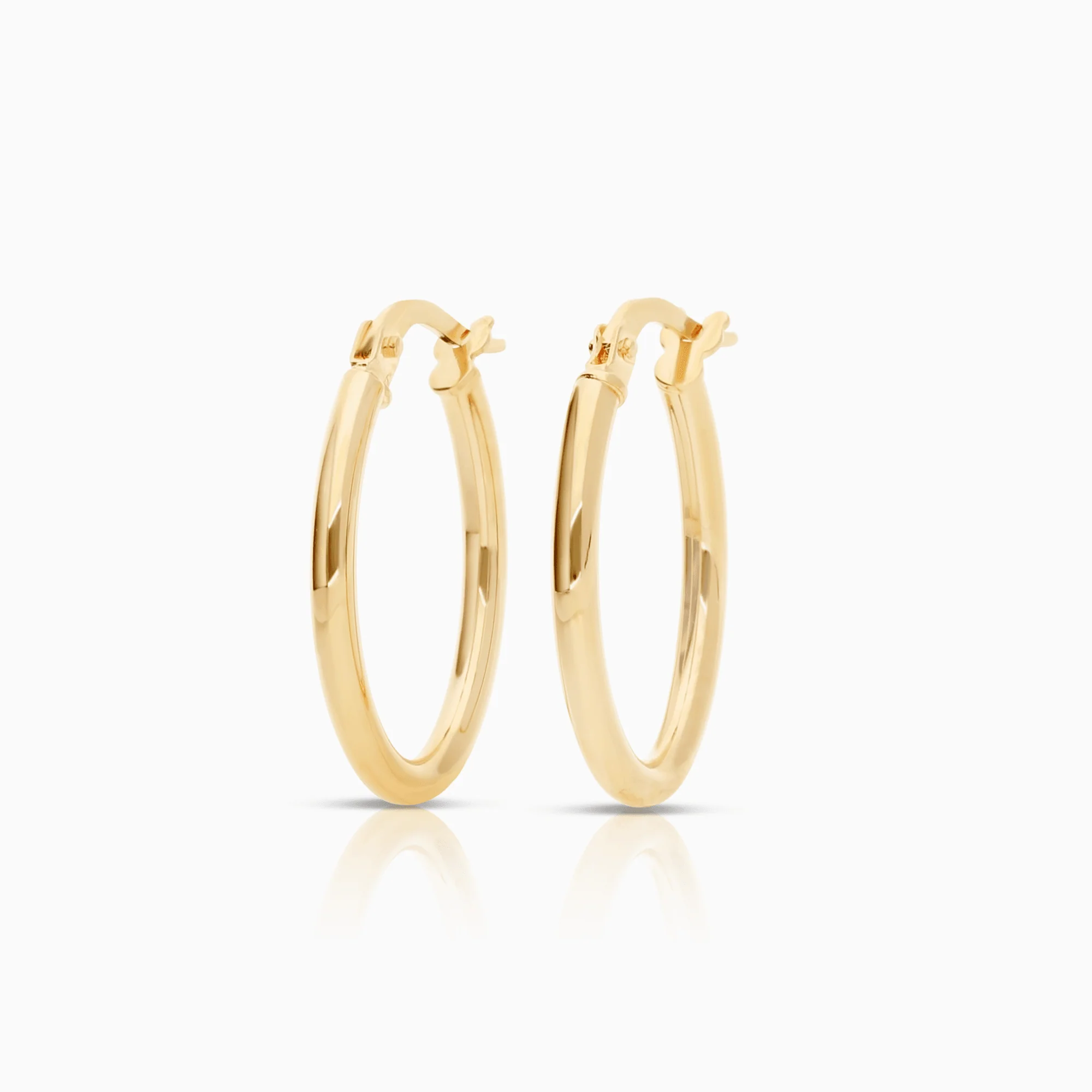 Gold hoop earrings 1.24g 18K gold