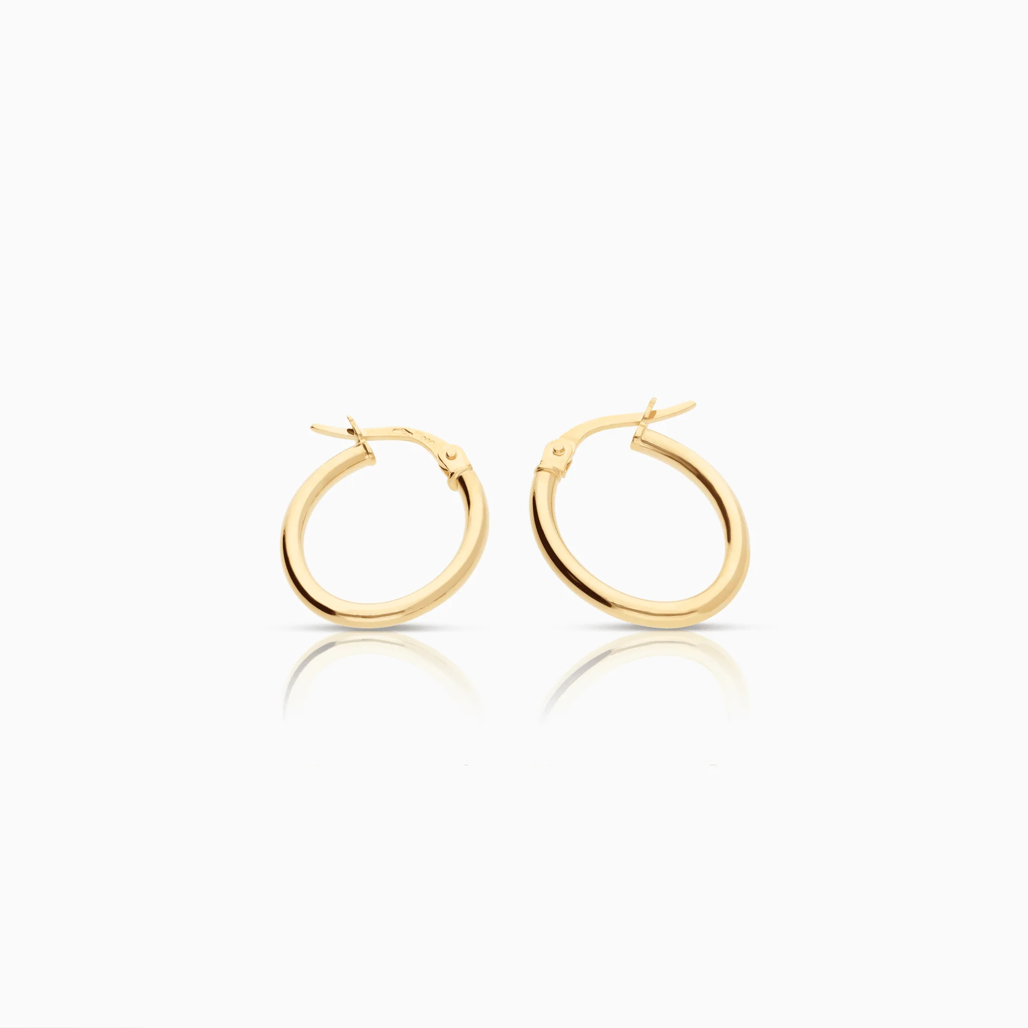 Gold hoop earrings 1.24g 18K gold - Image 2