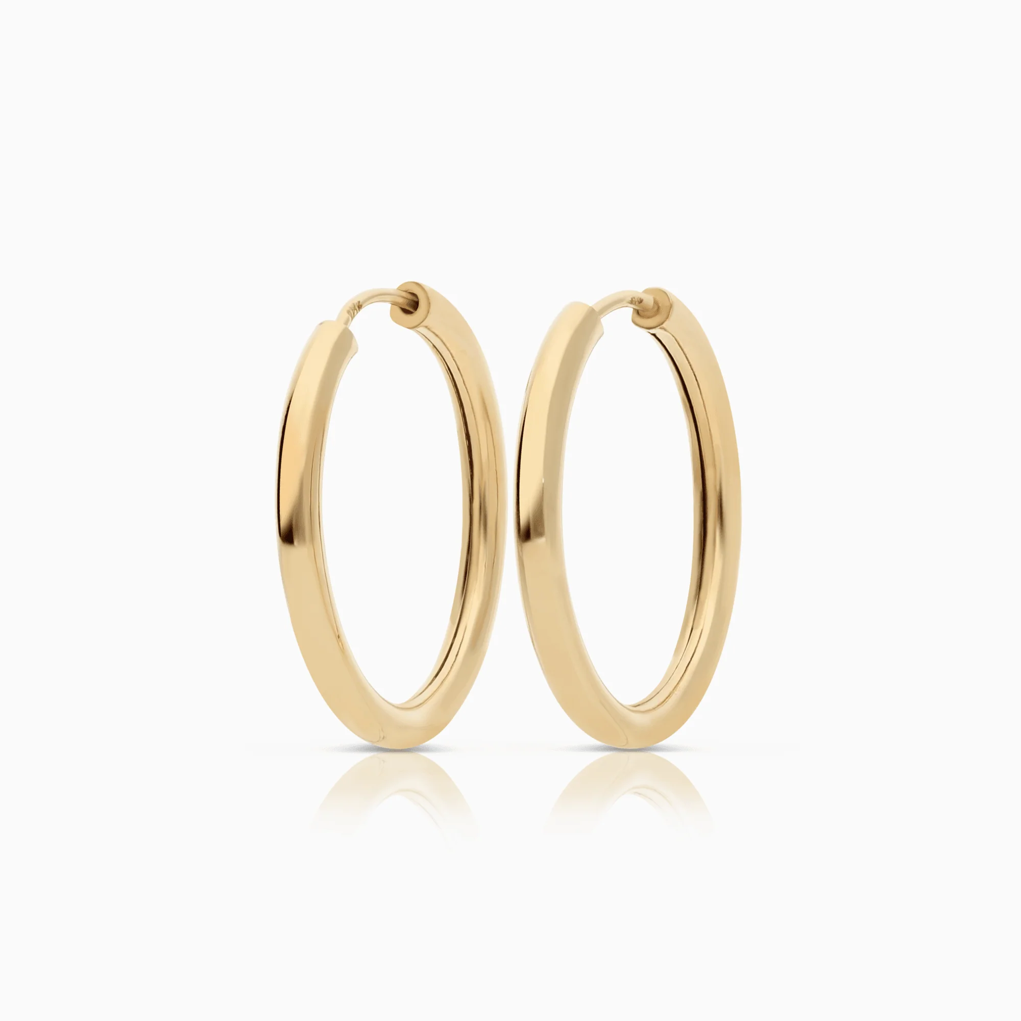 Gold hoop earrings 1.44g 18K gold