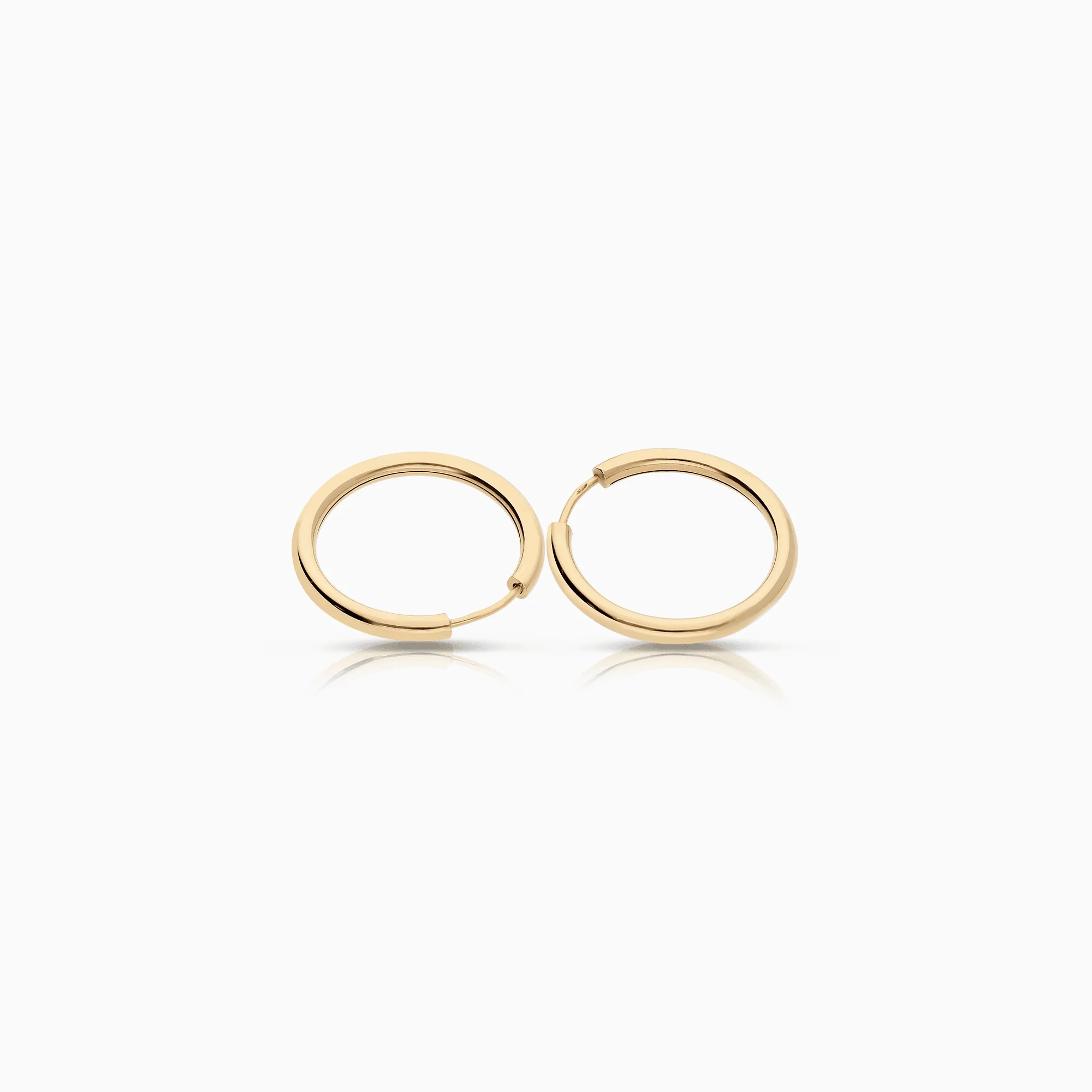 Gold hoop earrings 1.44g 18K gold - Image 2