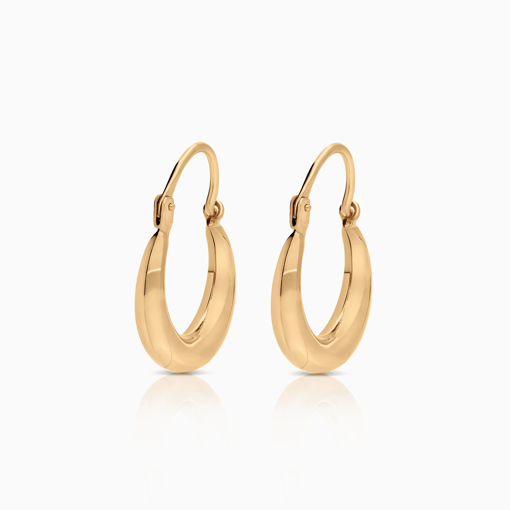 Gold hoop earrings 1.44g 18K gold