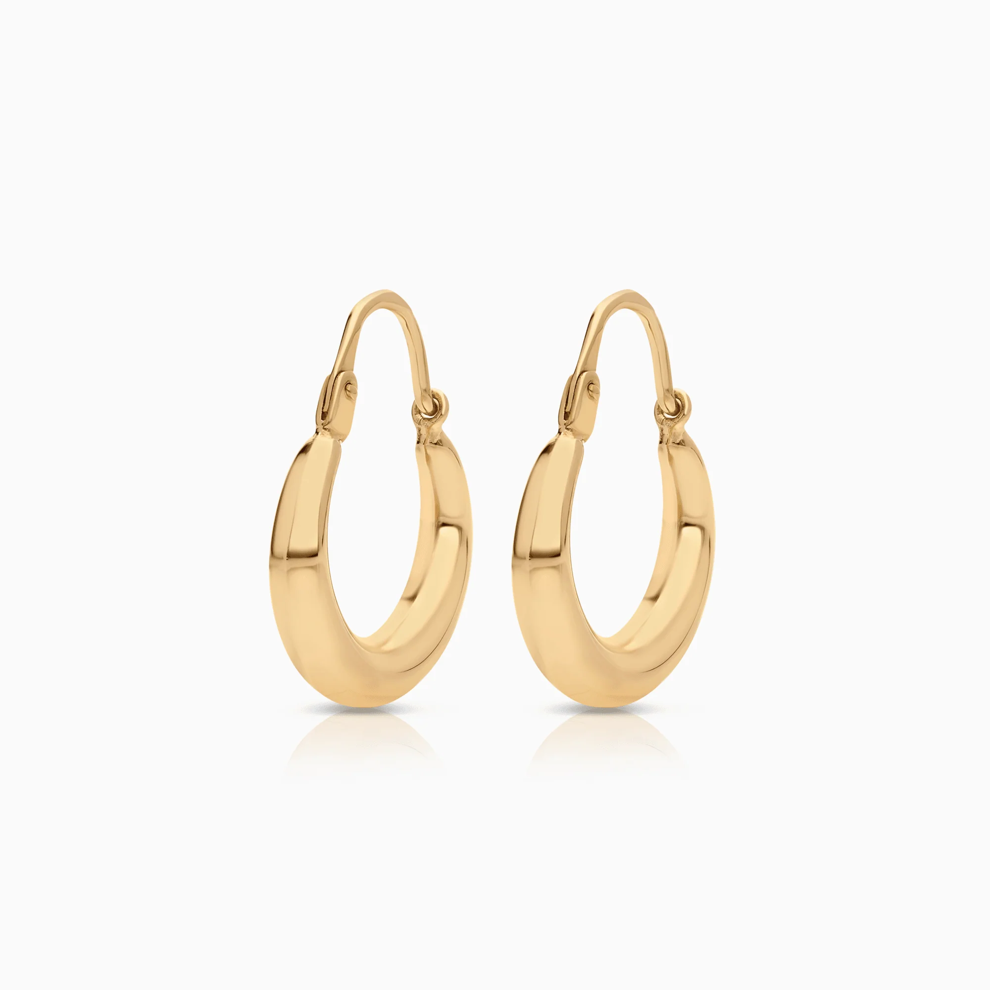 Gold hoop earrings 1.52g 18K gold