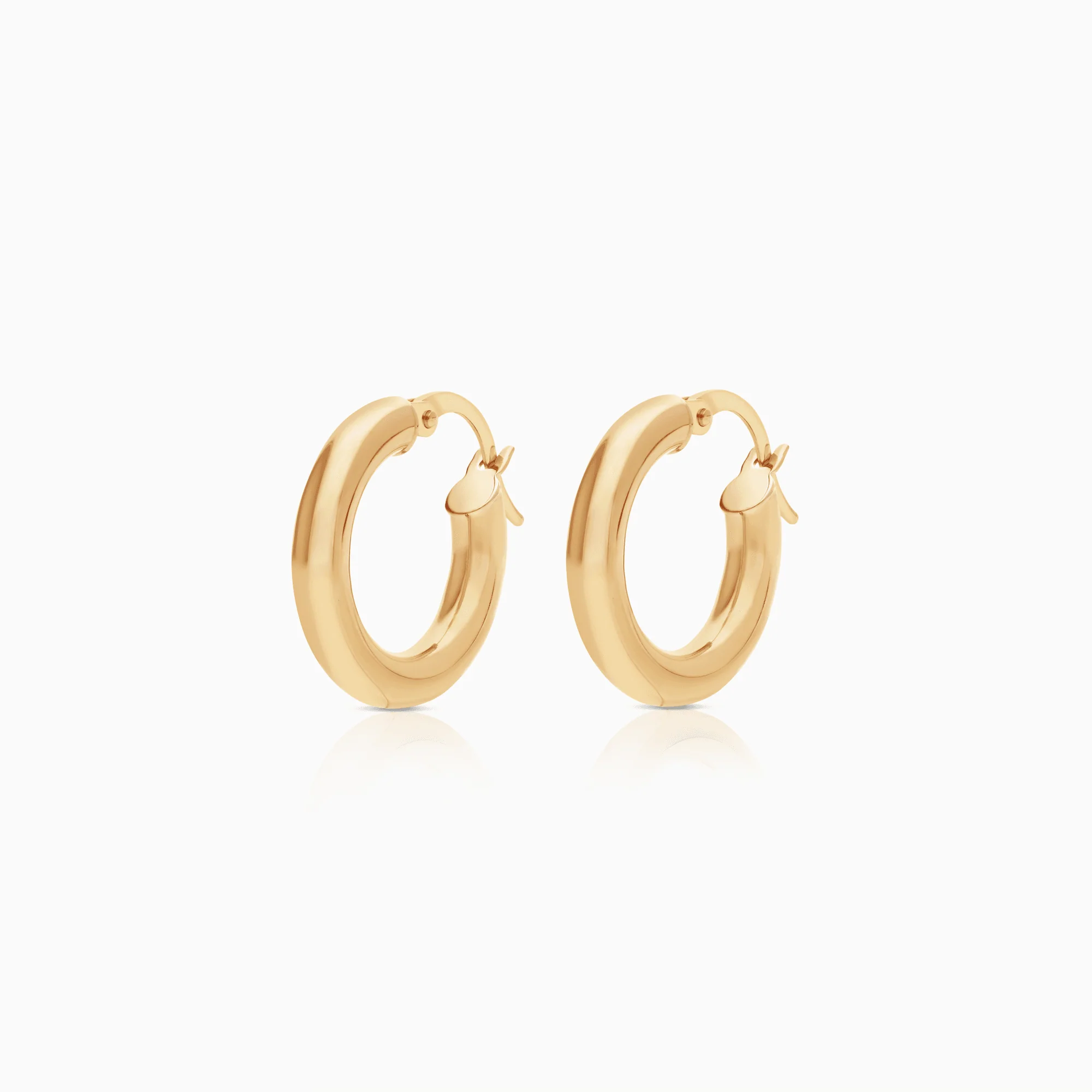 Gold hoop earrings 1.53g 18K gold