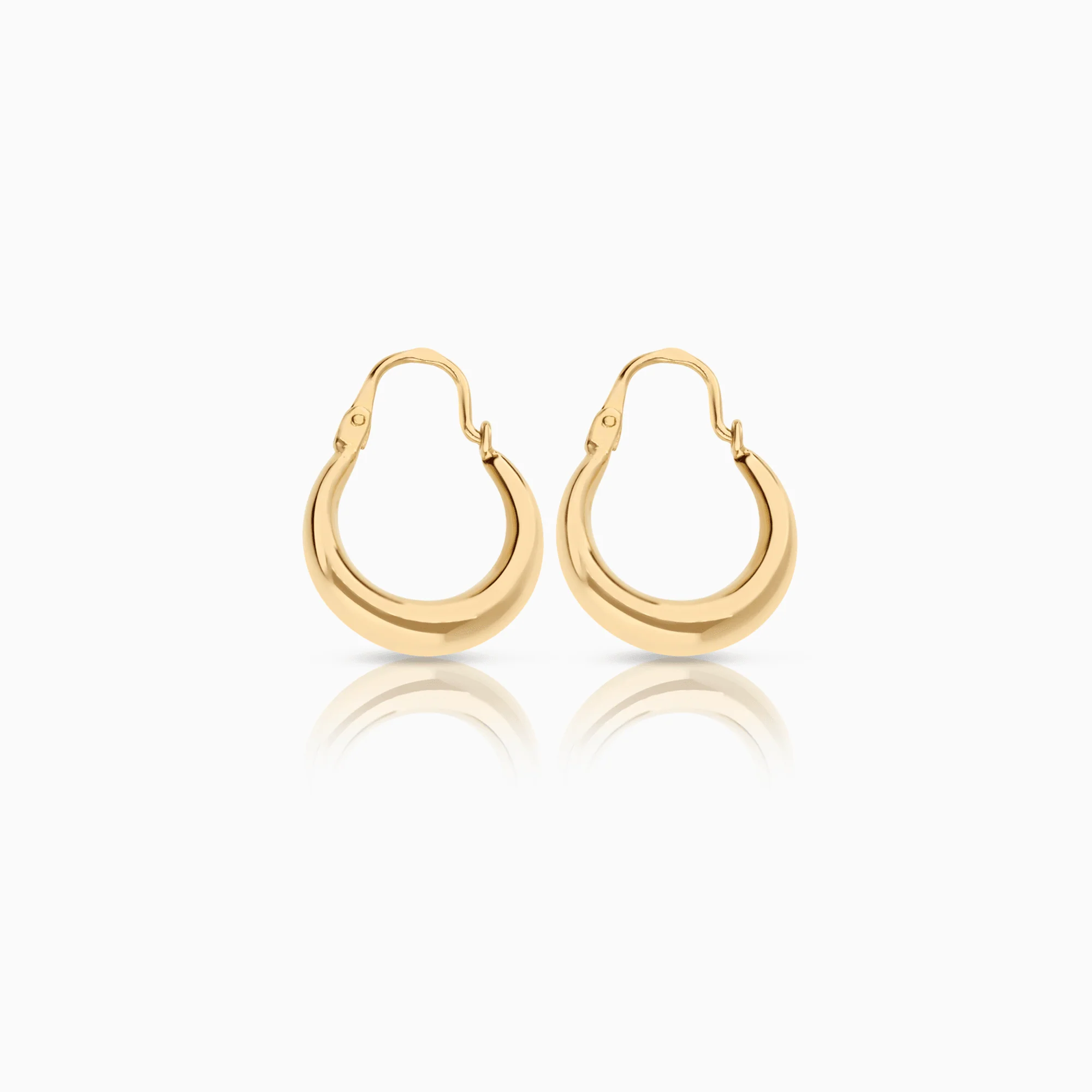 Gold hoop earrings 1.56g 18K - Image 2