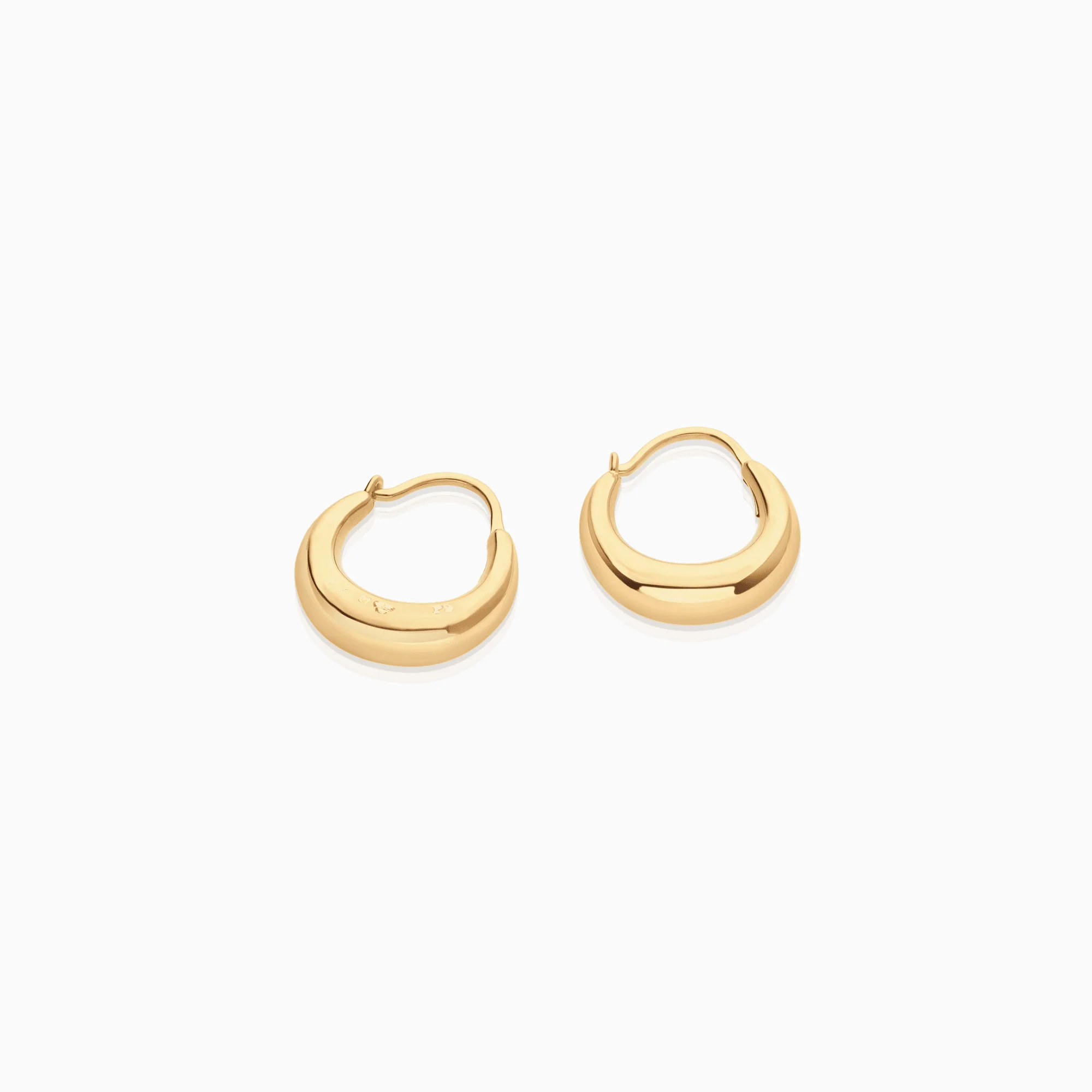 Gold hoop earrings 1.63g 18K gold - Image 2
