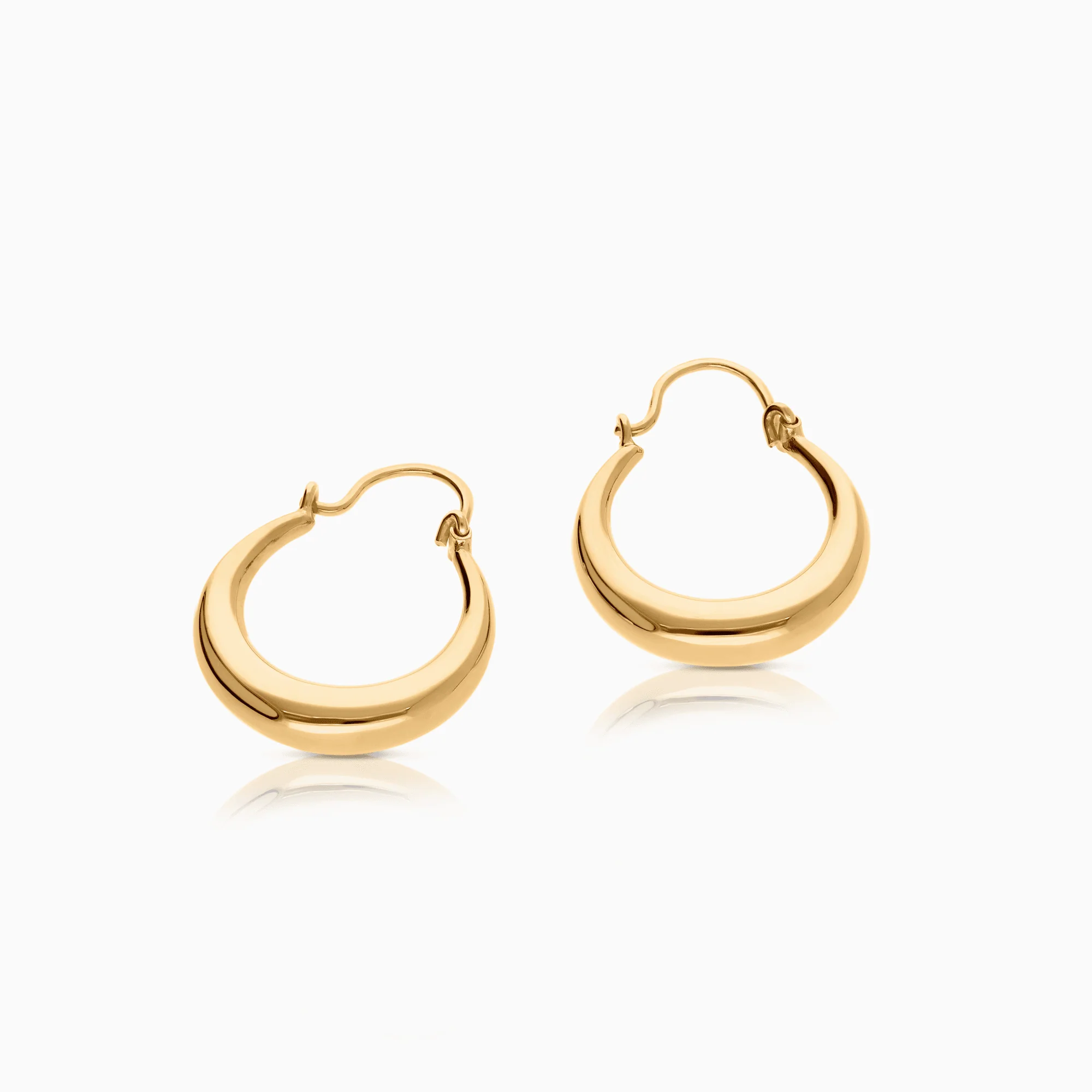 Gold hoop earrings 1.82g 18K gold - Image 2