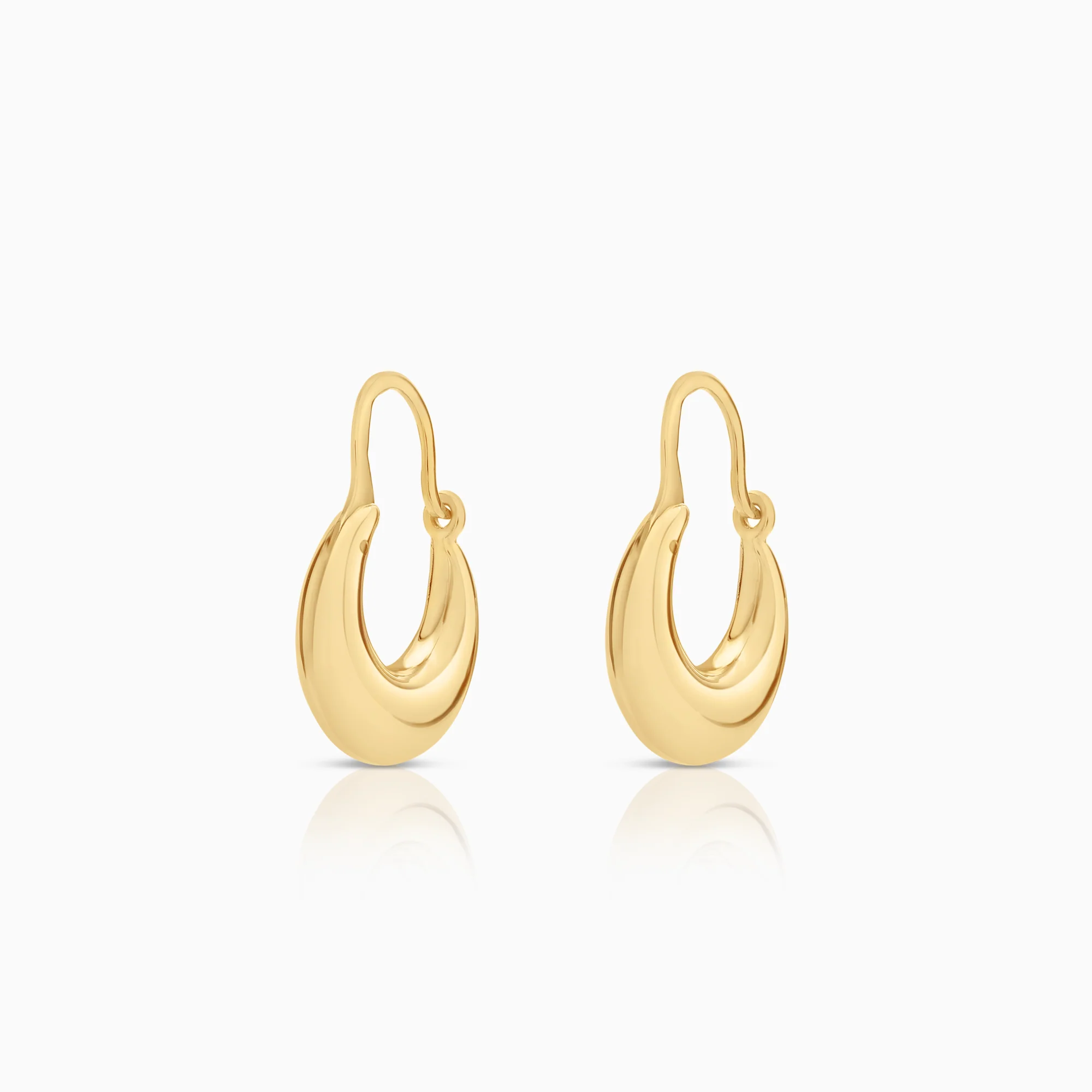 Gold hoop earrings 1.91g 18K gold