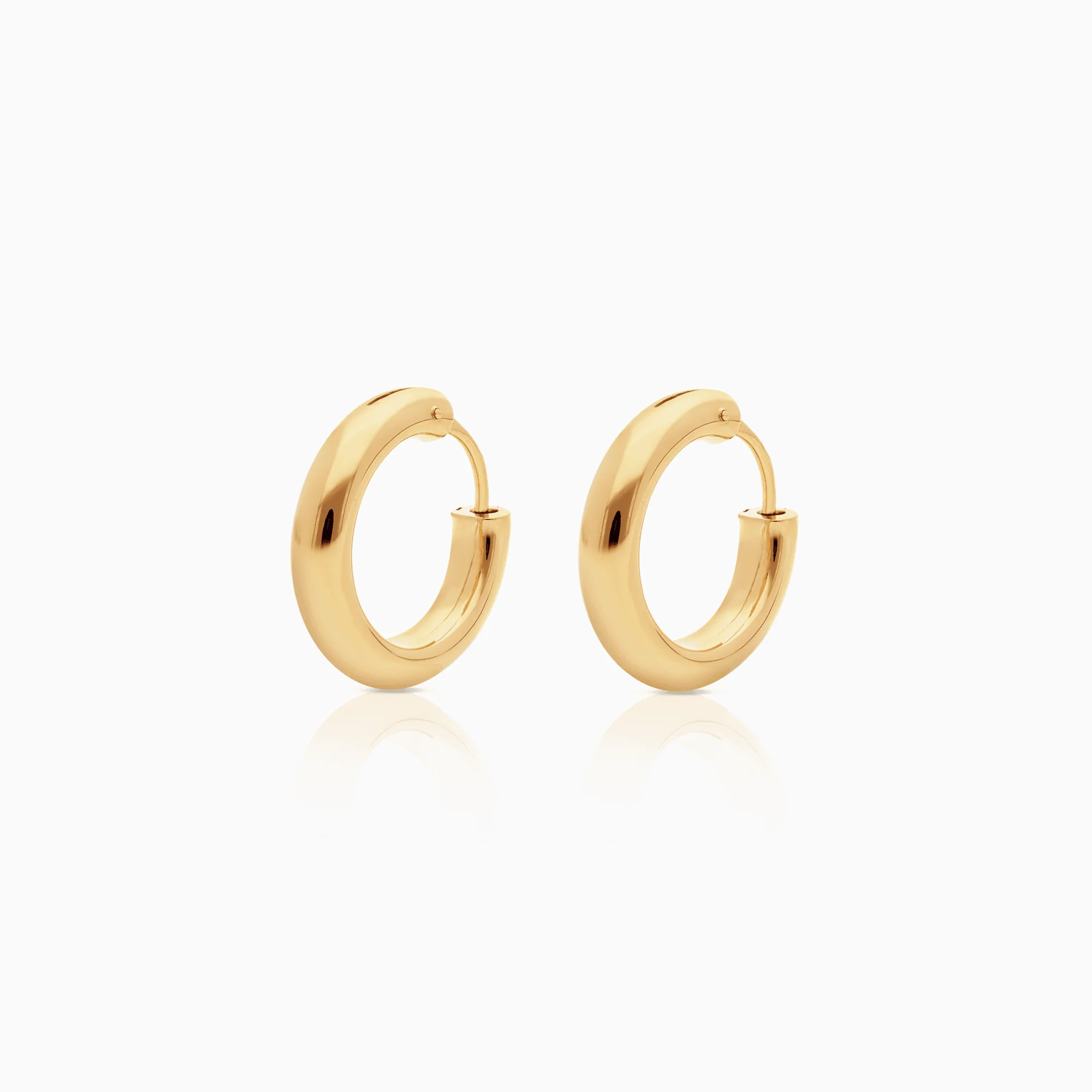 Gold hoop earrings 1.96g 18K gold