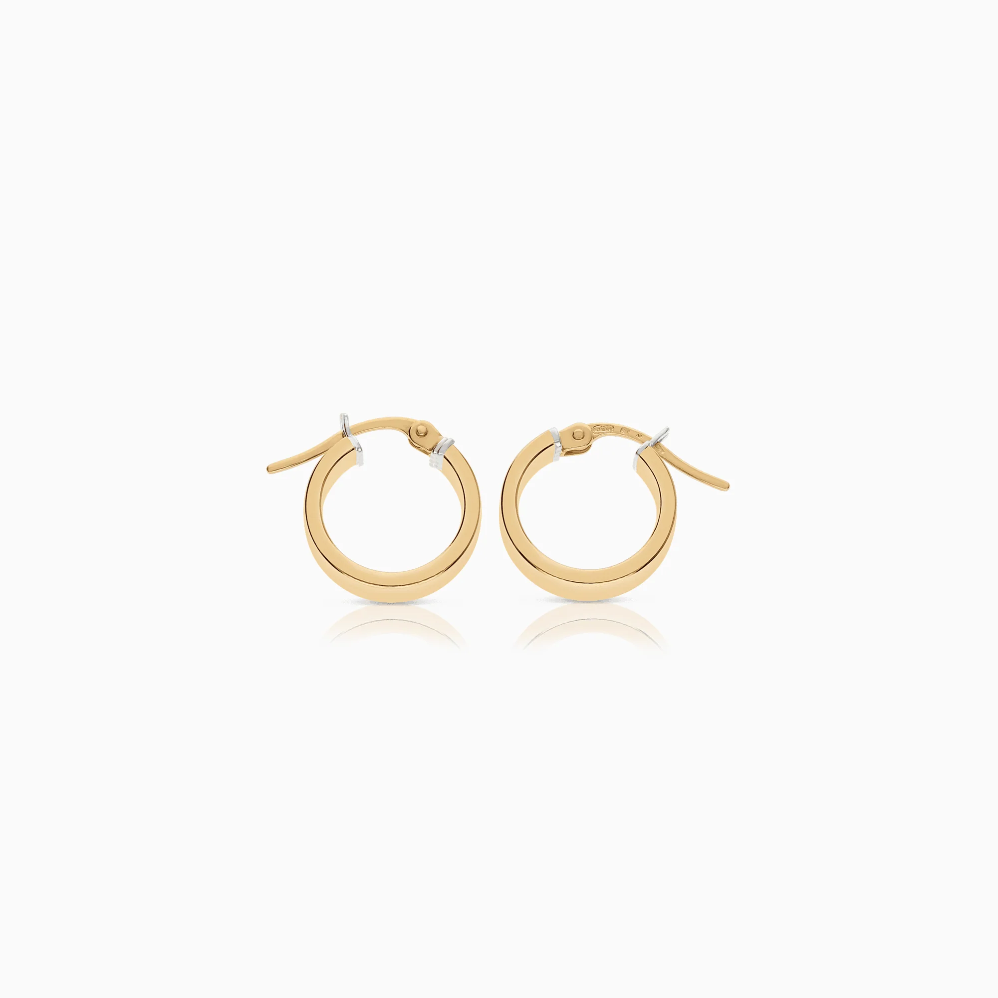 Gold hoop earrings 2.07g 18K gold - Image 2