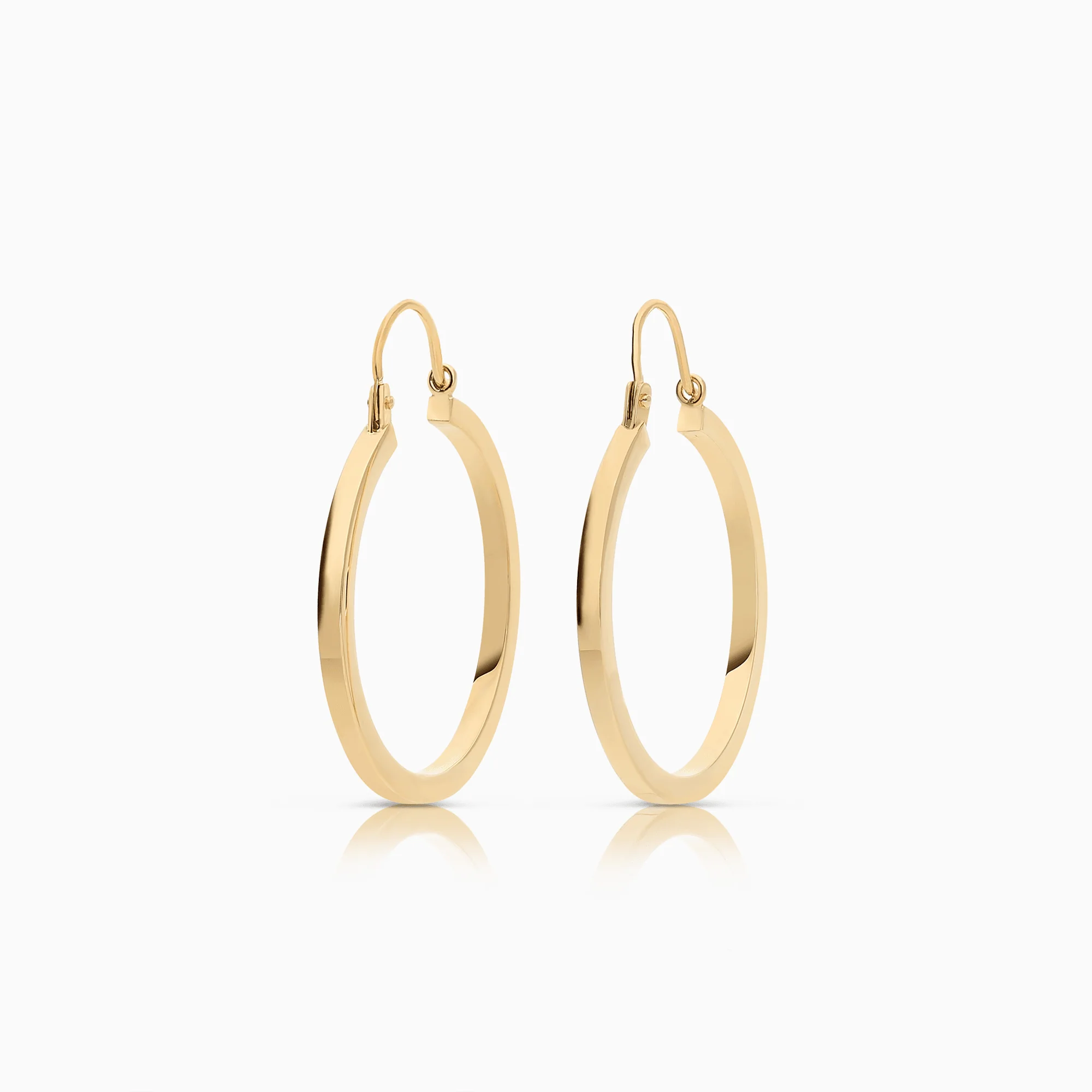 Gold hoop earrings 2.01g 18K gold