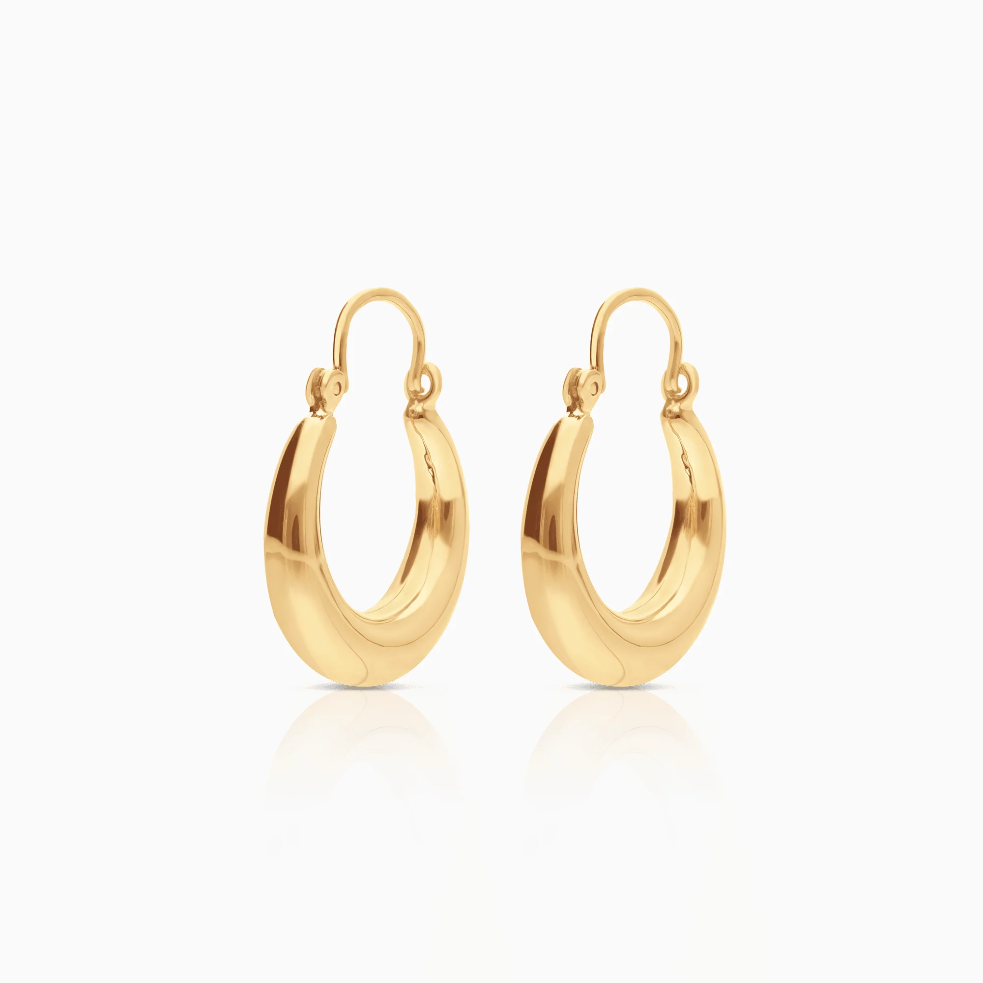 Gold hoop earrings 2.01g 18K gold