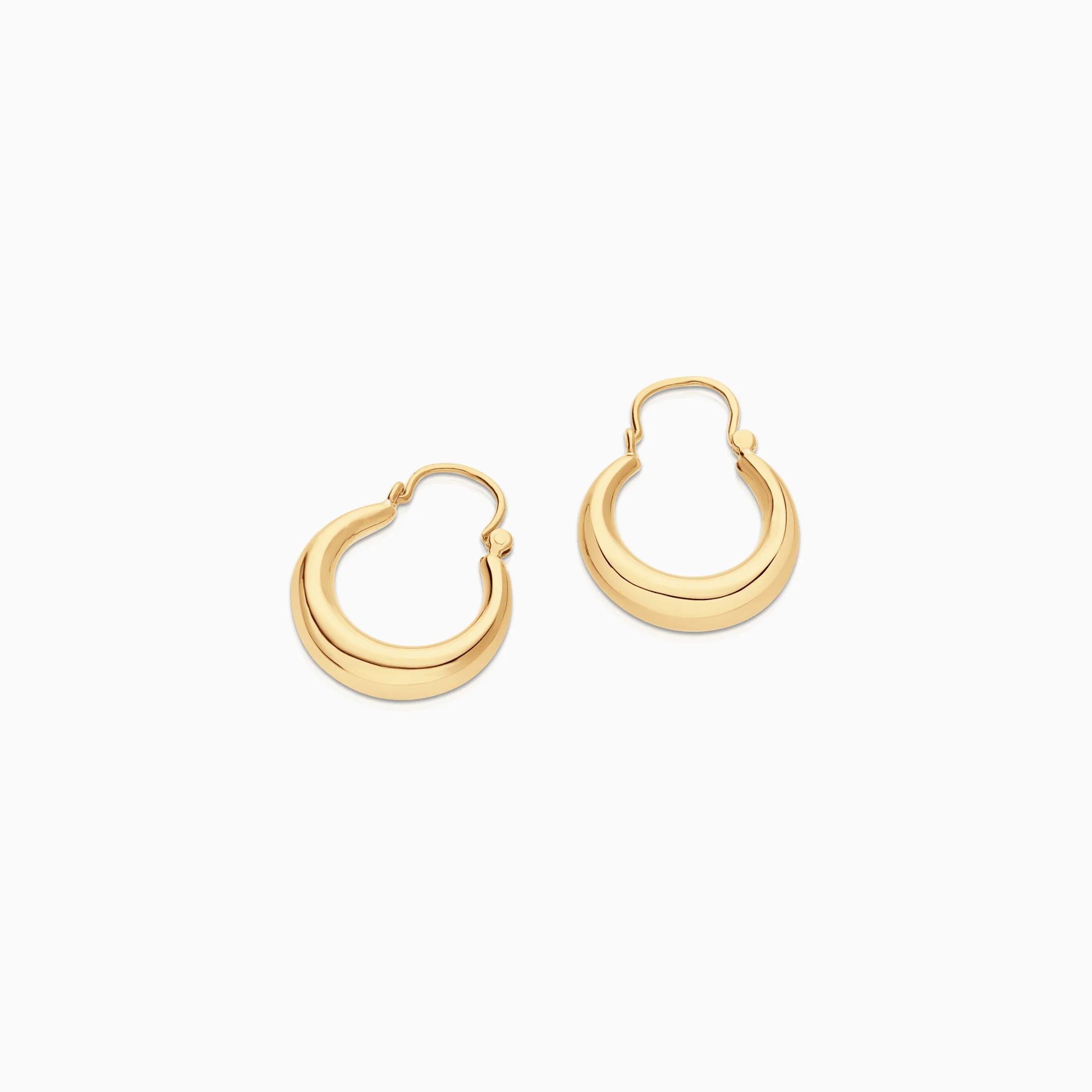 Gold hoop earrings 2.01g 18K gold - Image 2