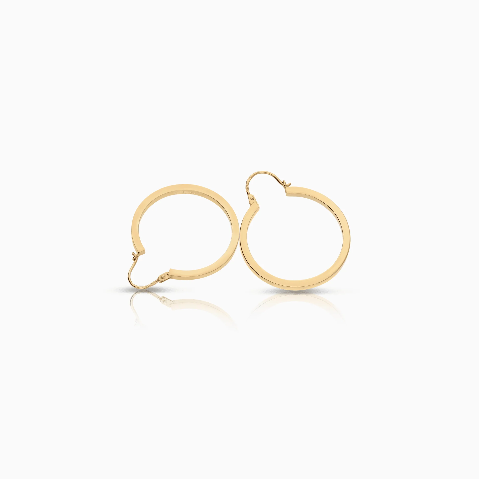 Gold hoop earrings 2.01g 18K gold - Image 2