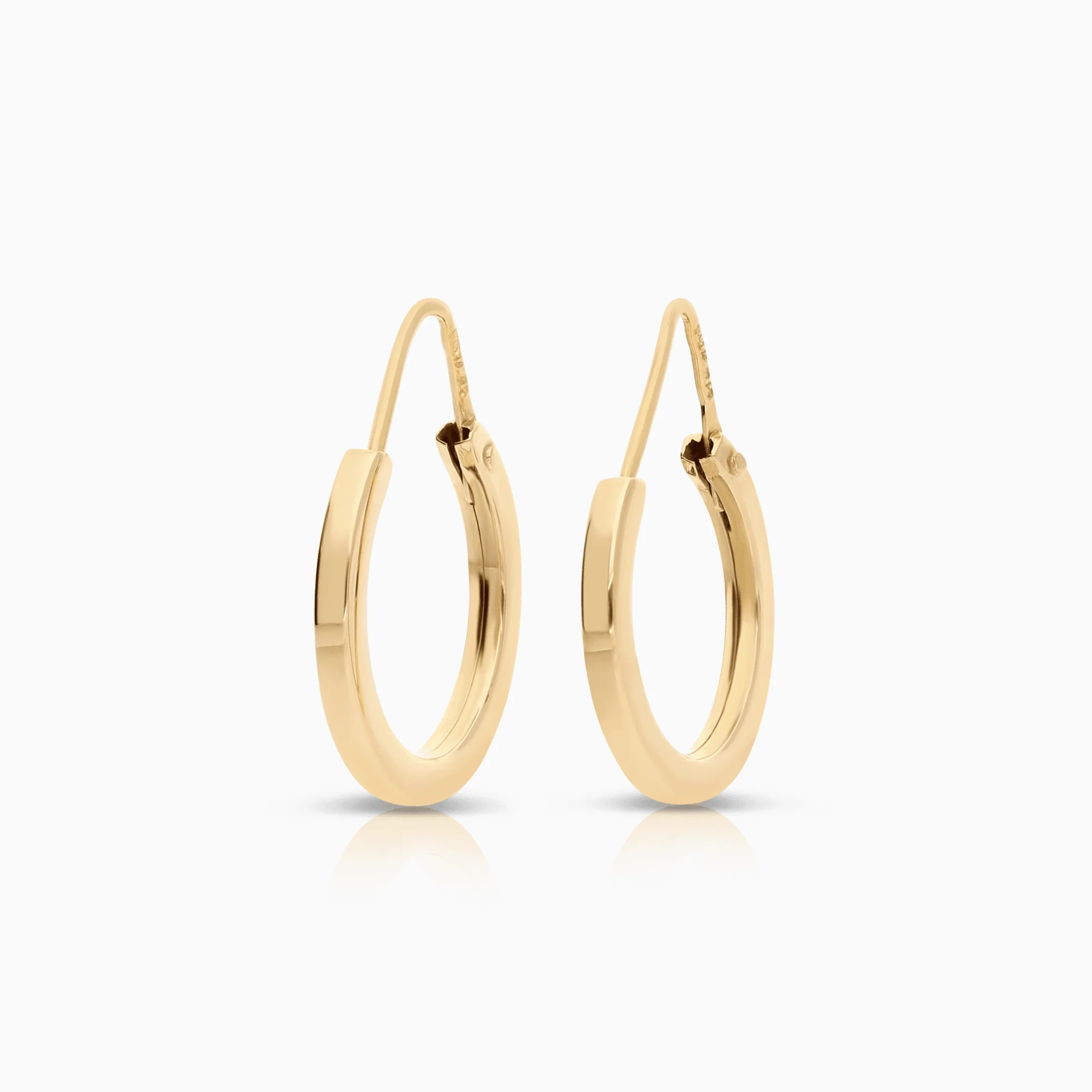 Gold hoop earrings 2.04g 18K gold