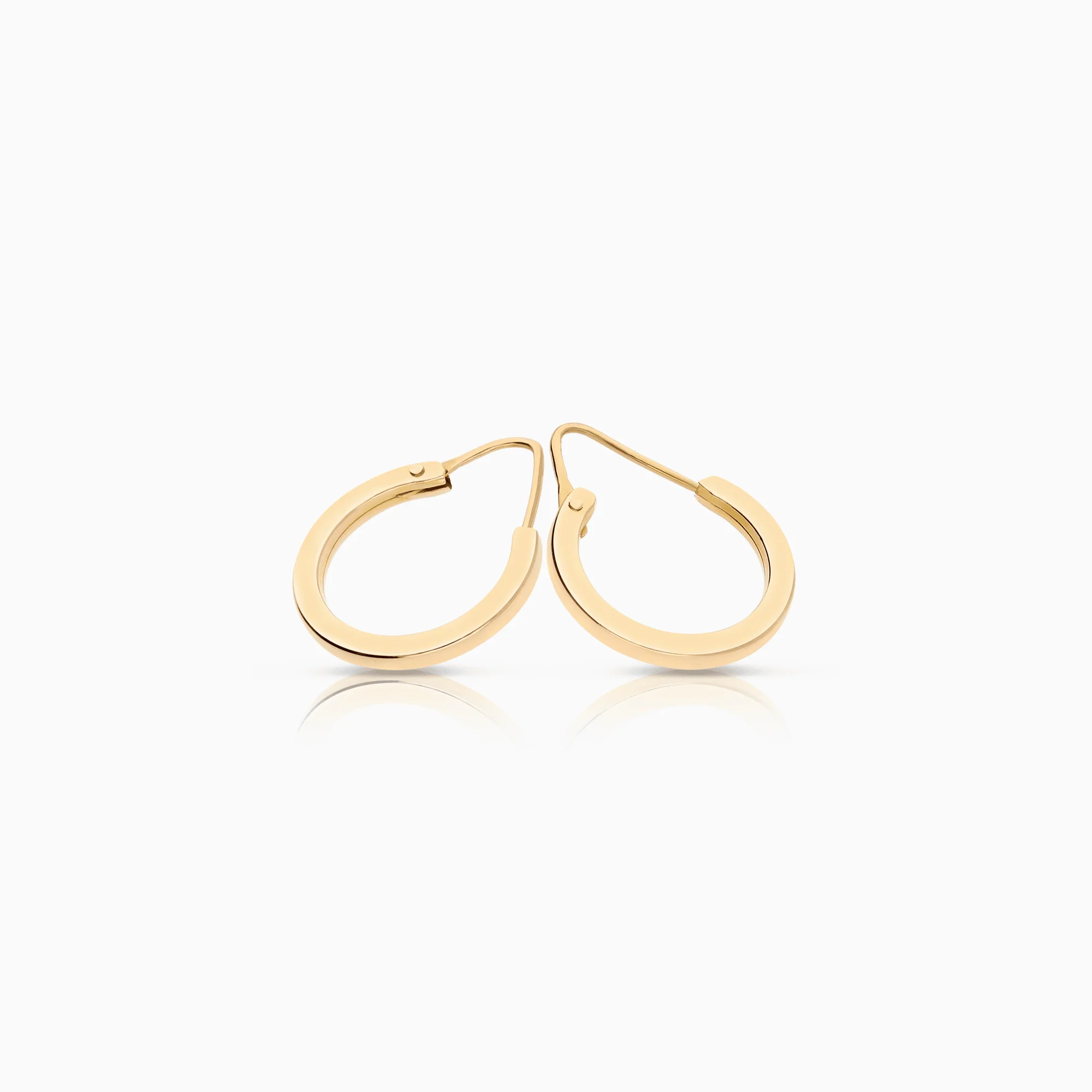 Gold hoop earrings 2.04g 18K gold - Image 2