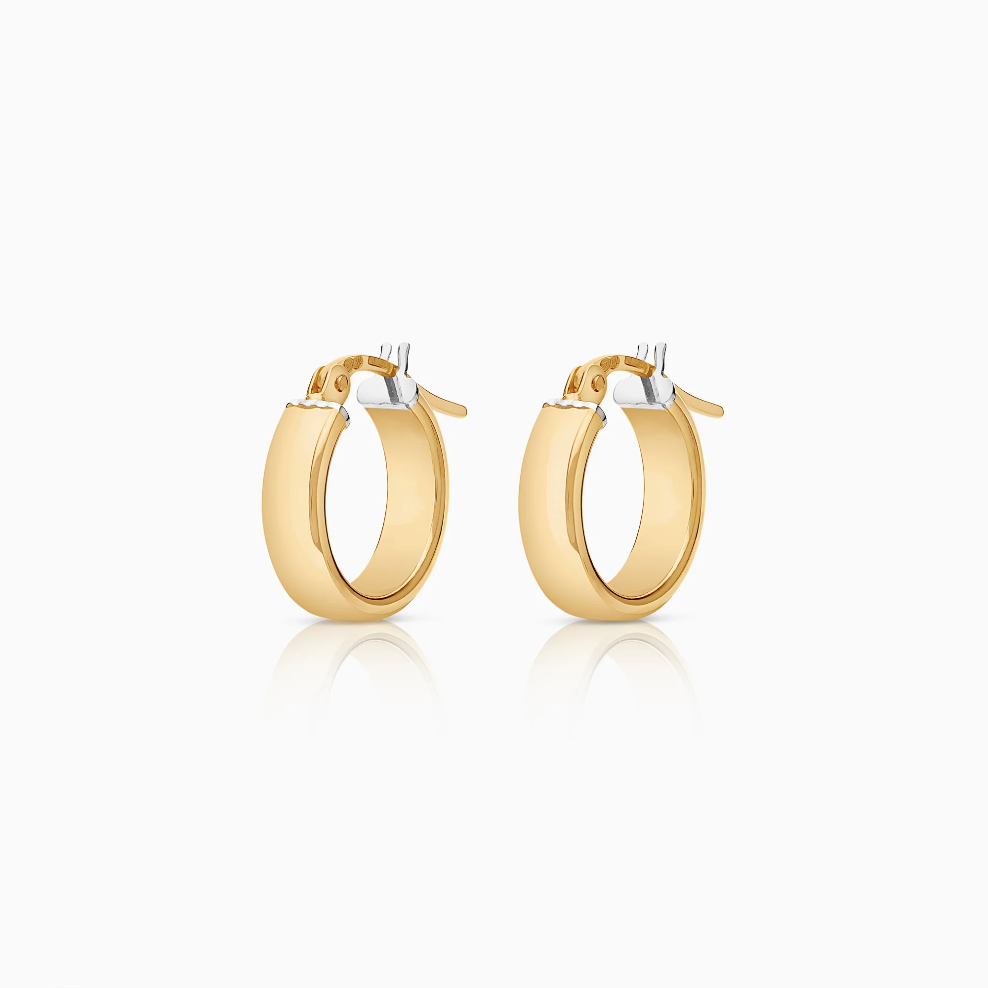 Gold hoop earrings 2.06g 18K gold