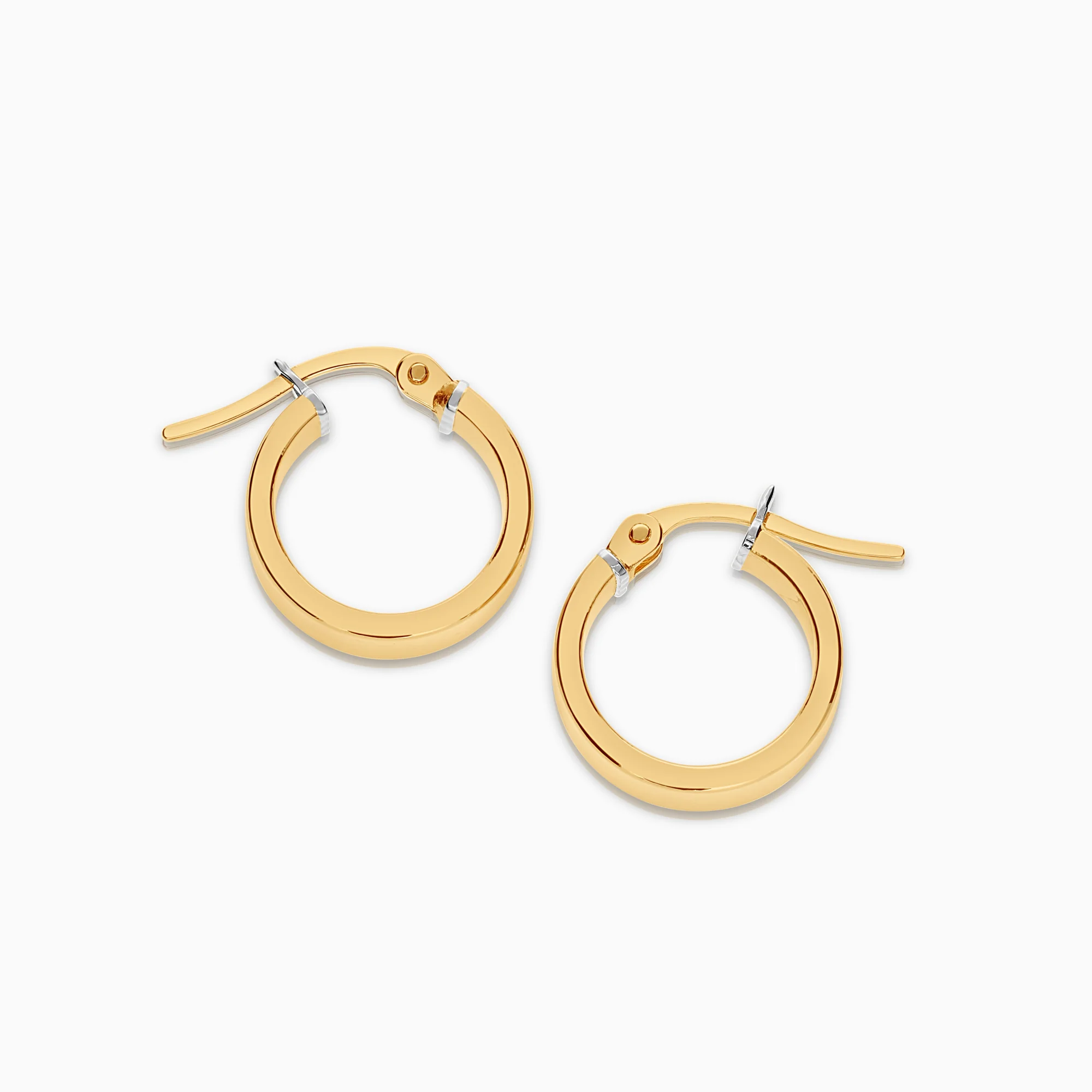 Gold hoop earrings 2.06g 18K gold - Image 2