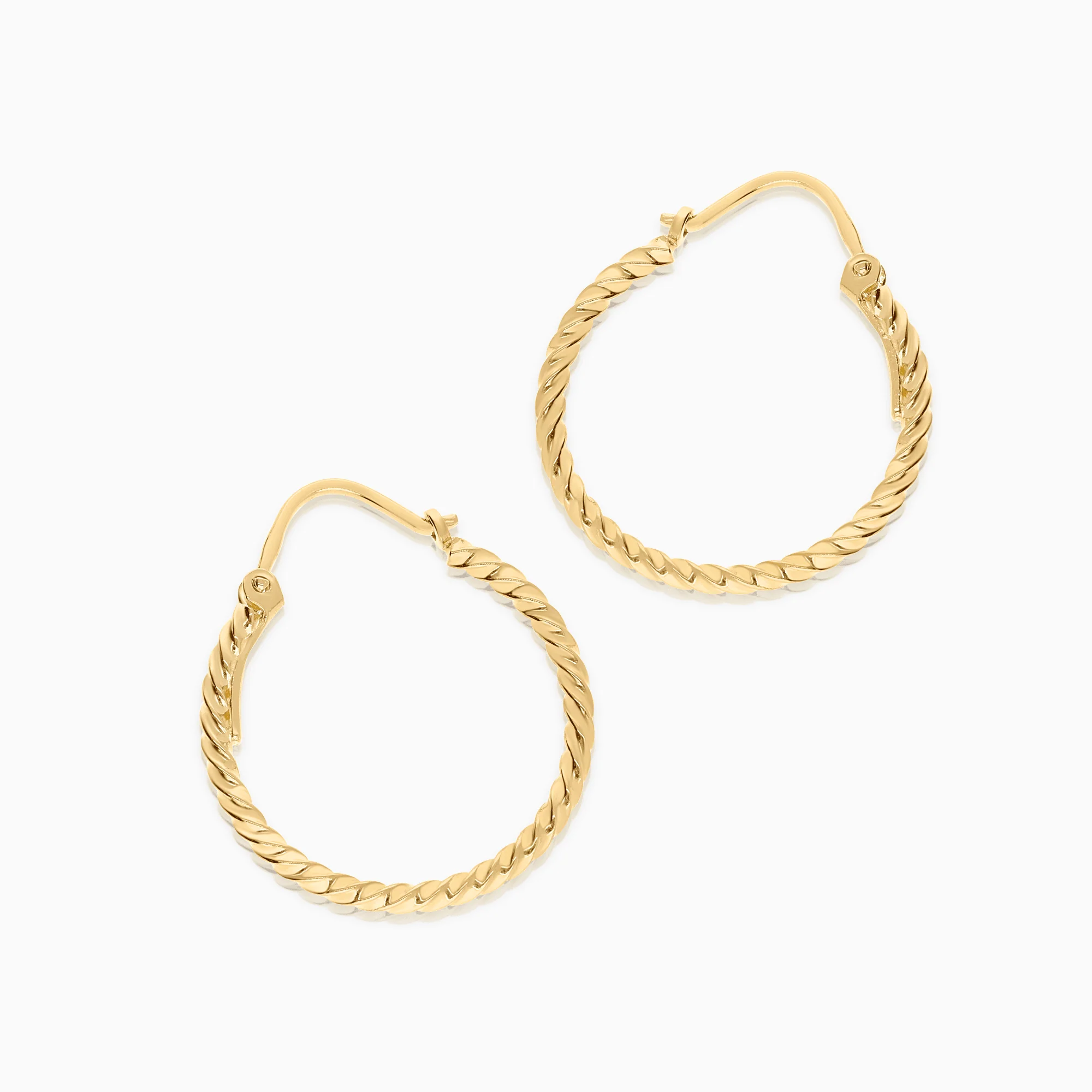 Gold hoop earrings 2.12g 18K gold - Image 2