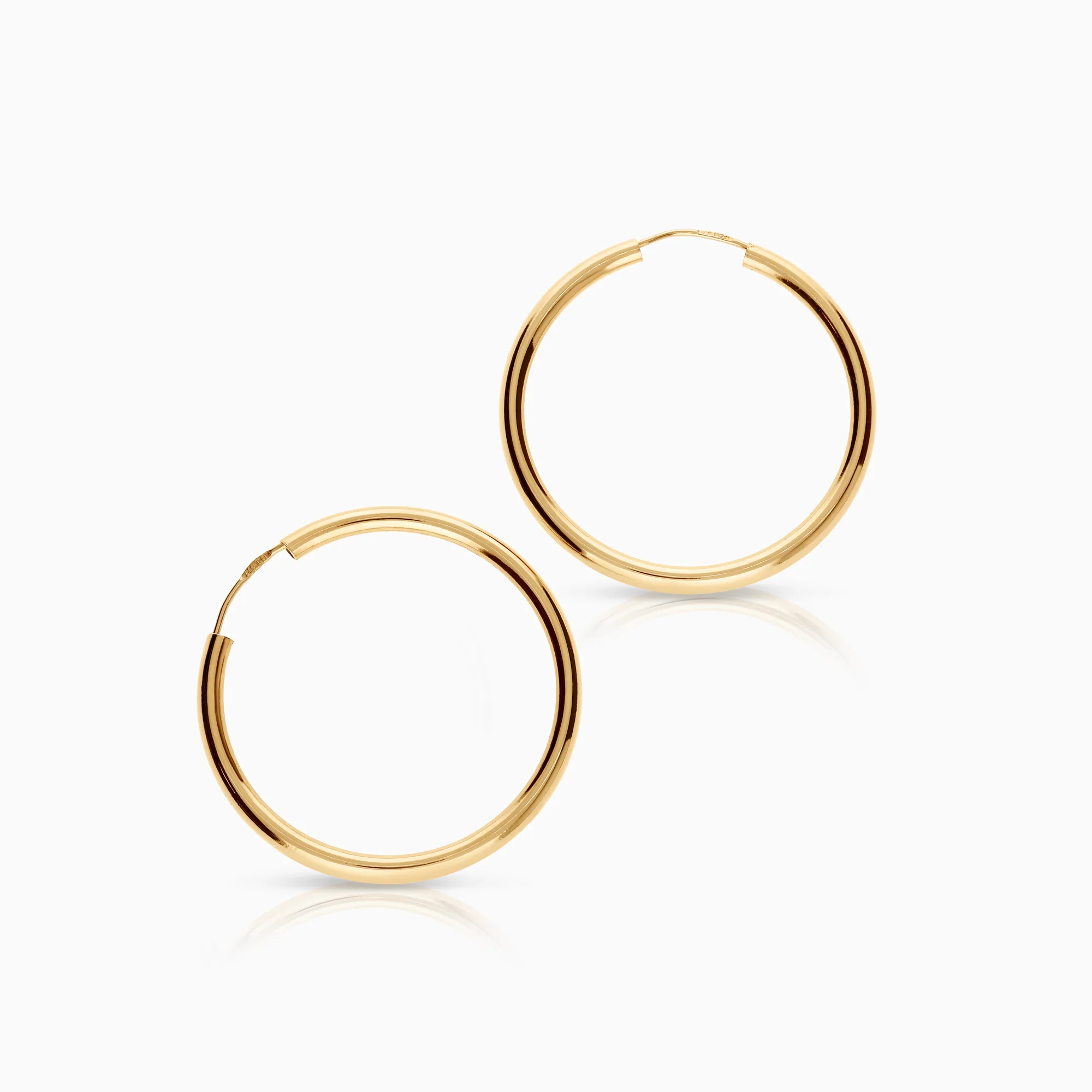 Gold Hoop Earrings 2.19g 18K Gold - Image 2