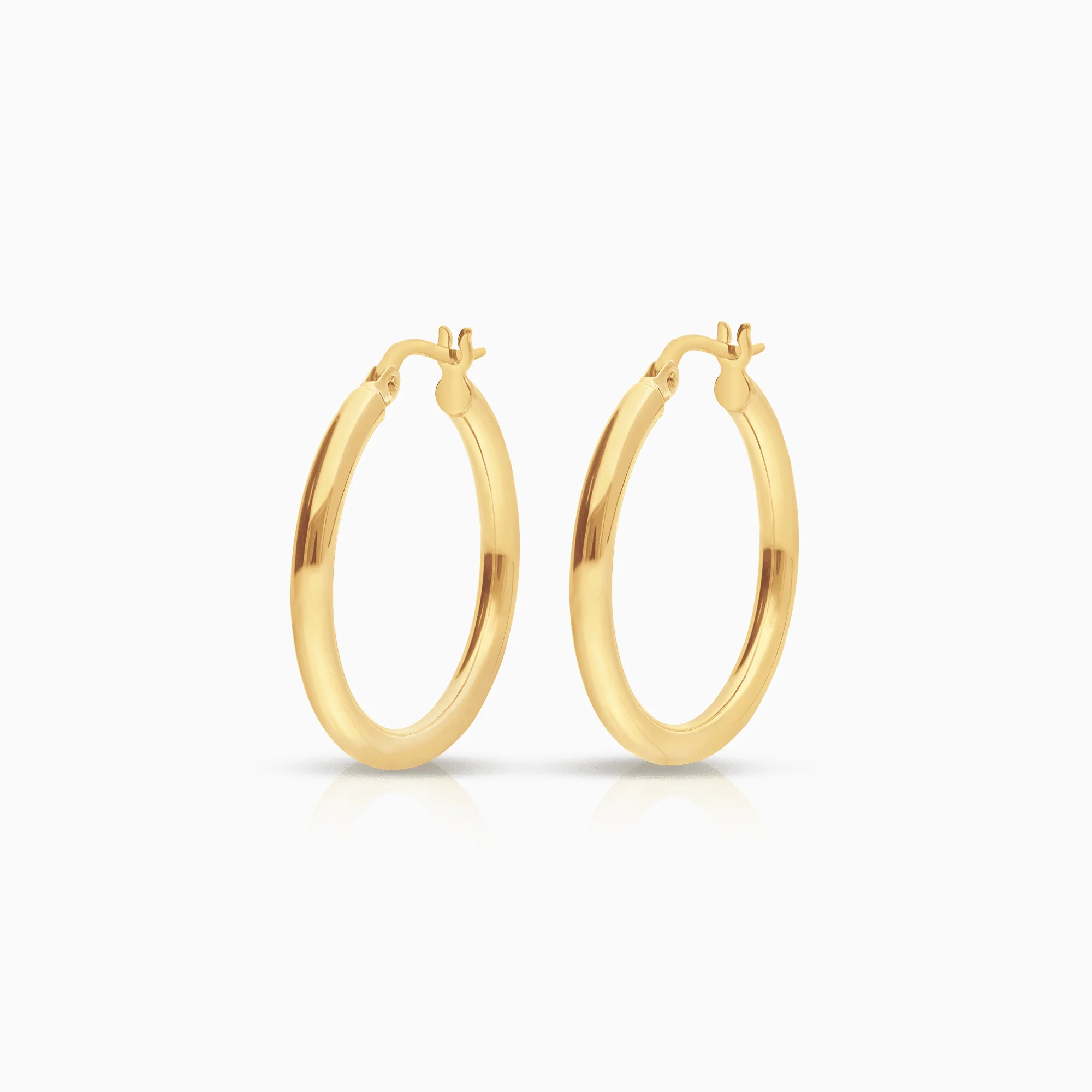 Gold hoop earrings 2.20g 18K gold