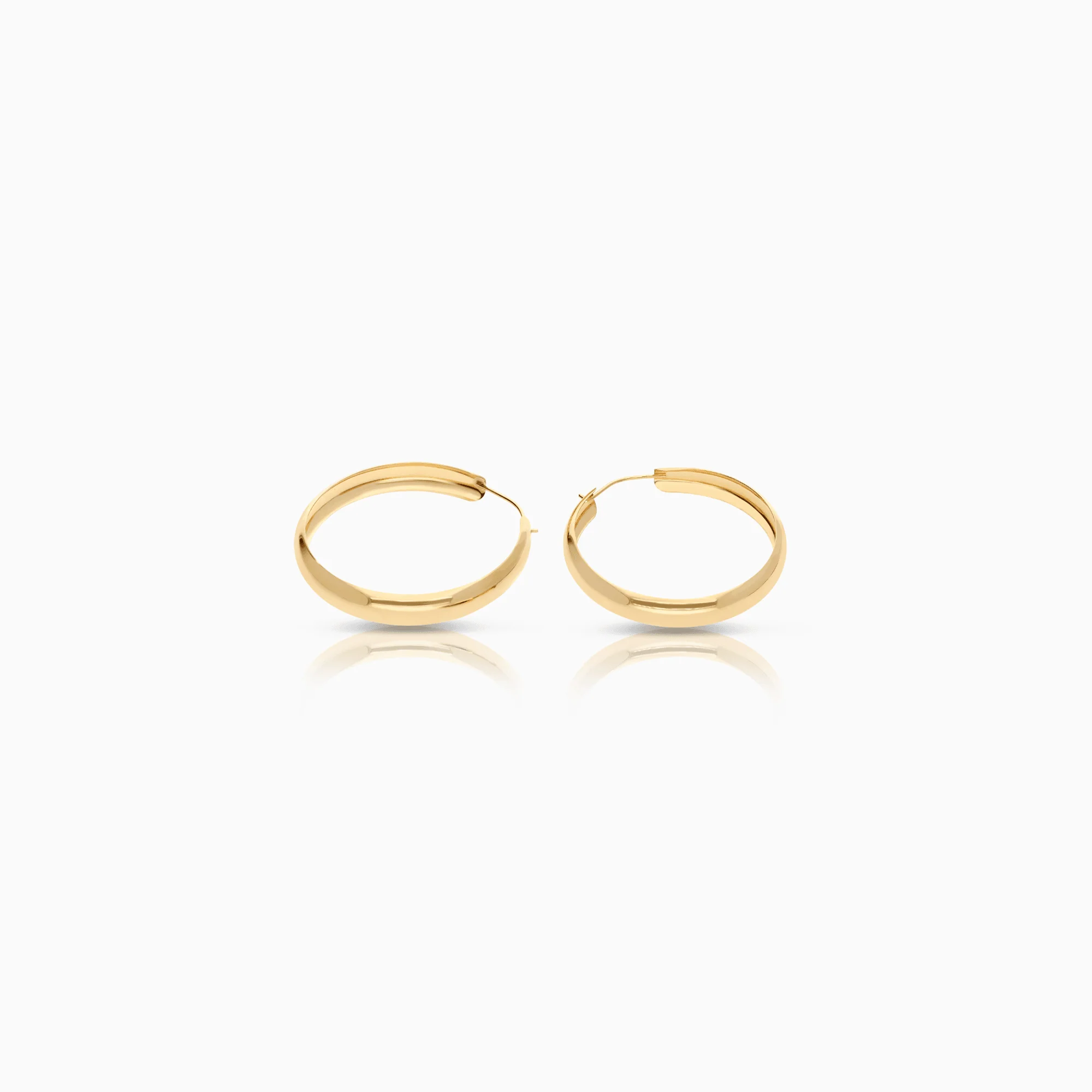 Gold hoop earrings 2.20g 18K gold - Image 2