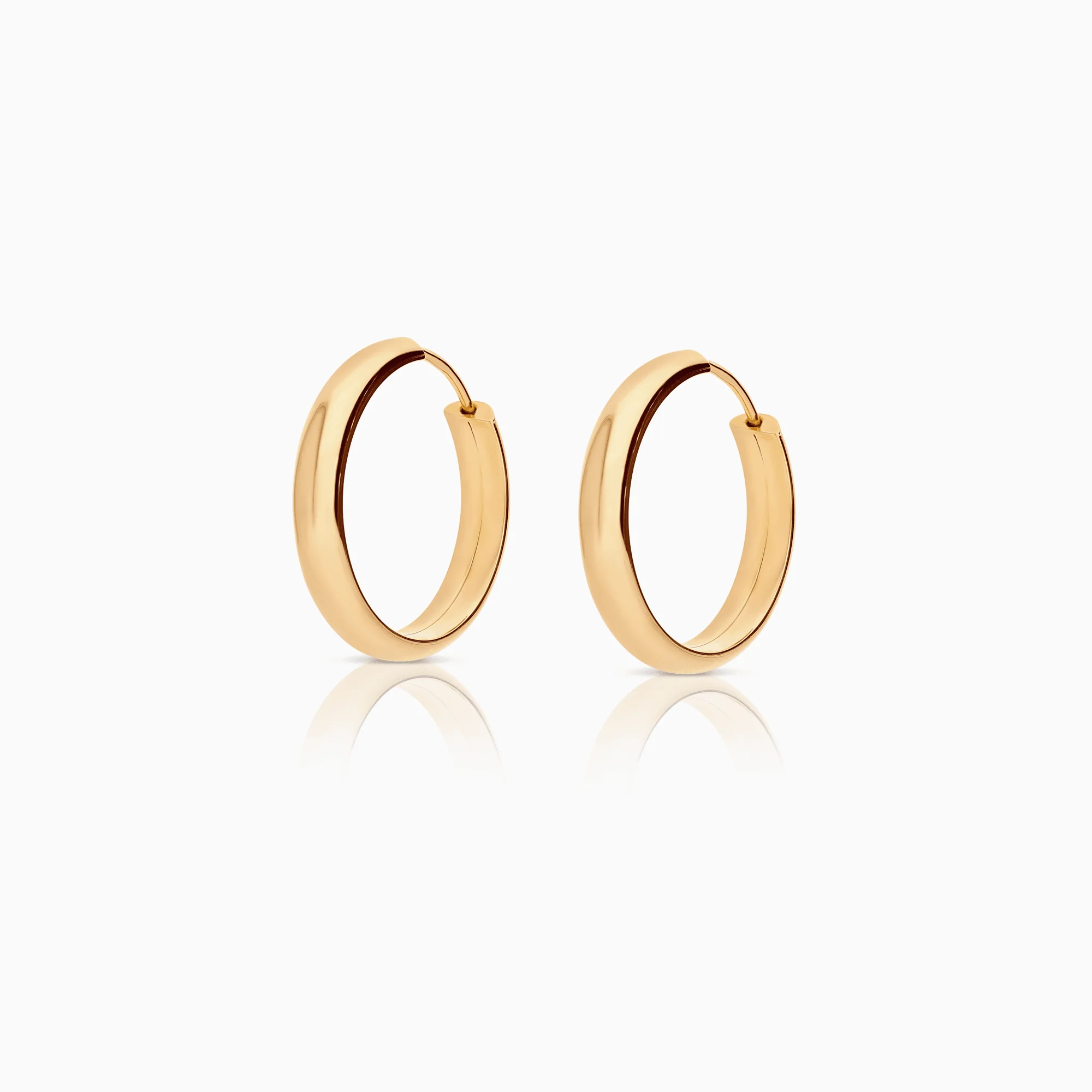 Gold hoop earrings 2.24g 18K gold