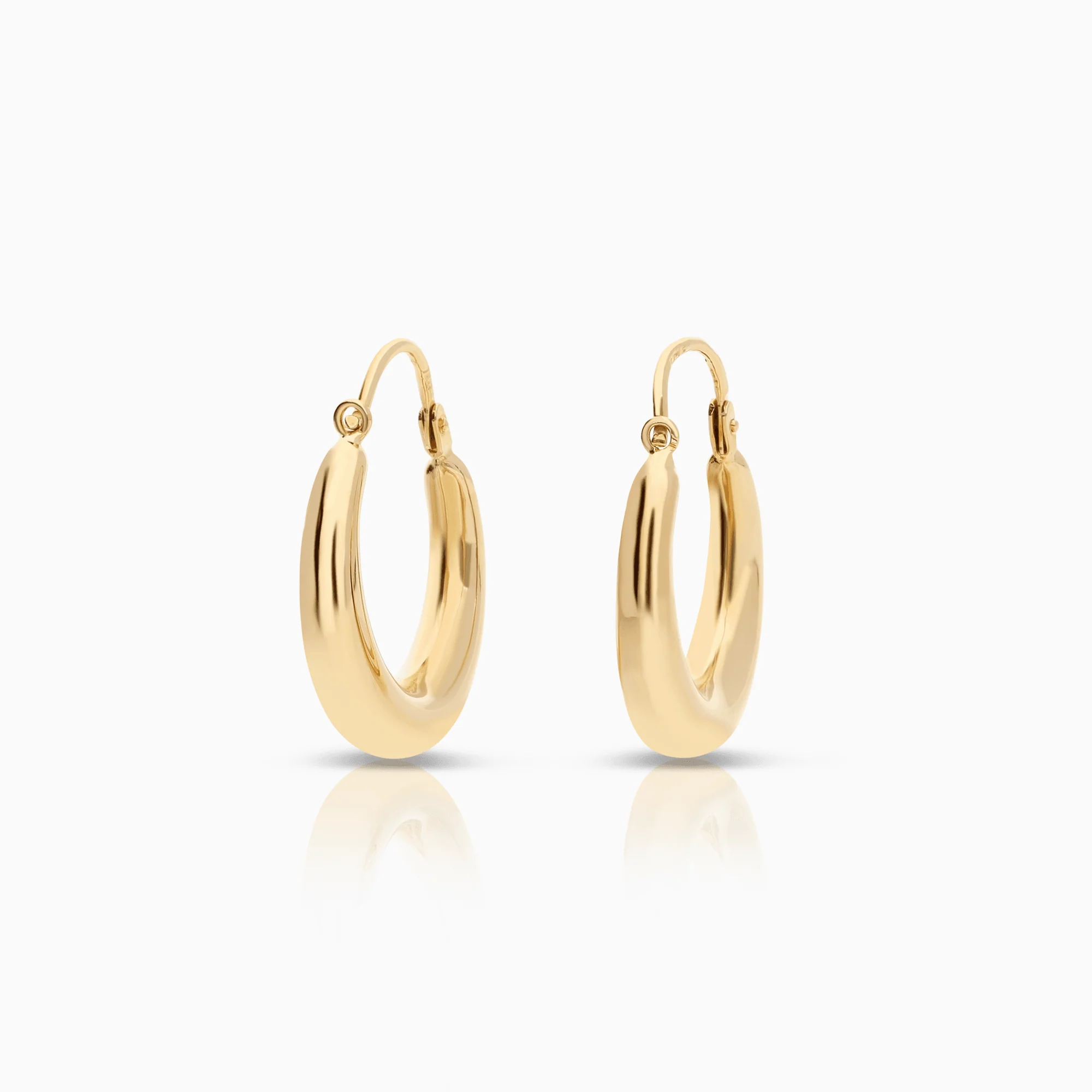 Gold hoop earrings 2.47g 18K gold