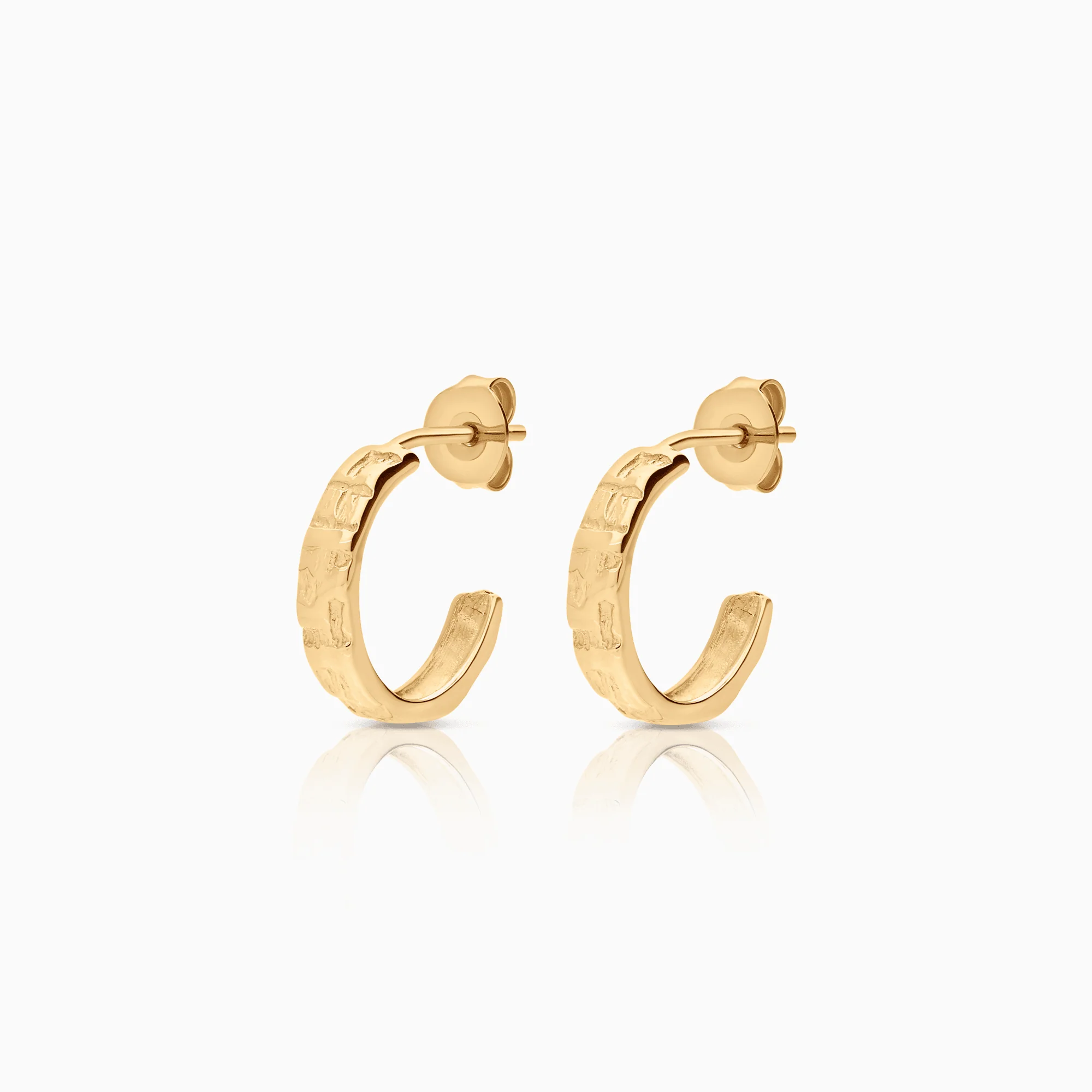 Gold hoop earrings 2.50g 18K gold