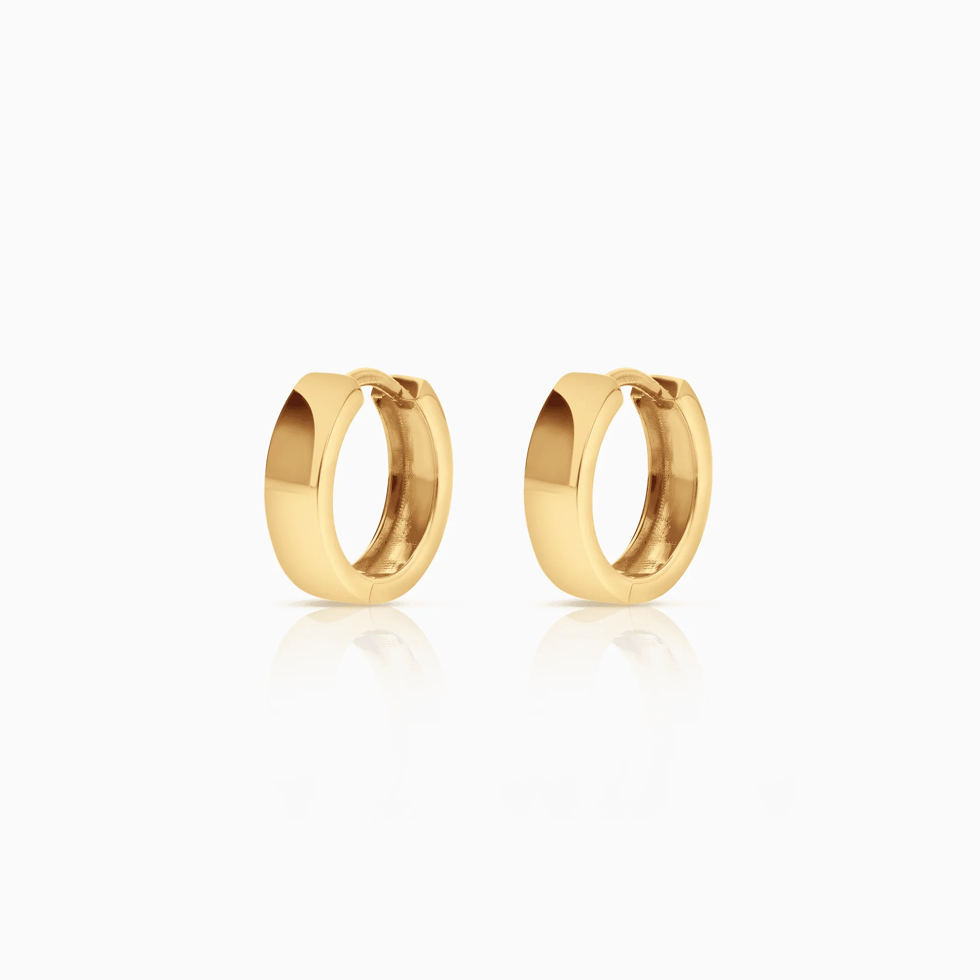 Gold hoop earrings 2.55g 18K gold