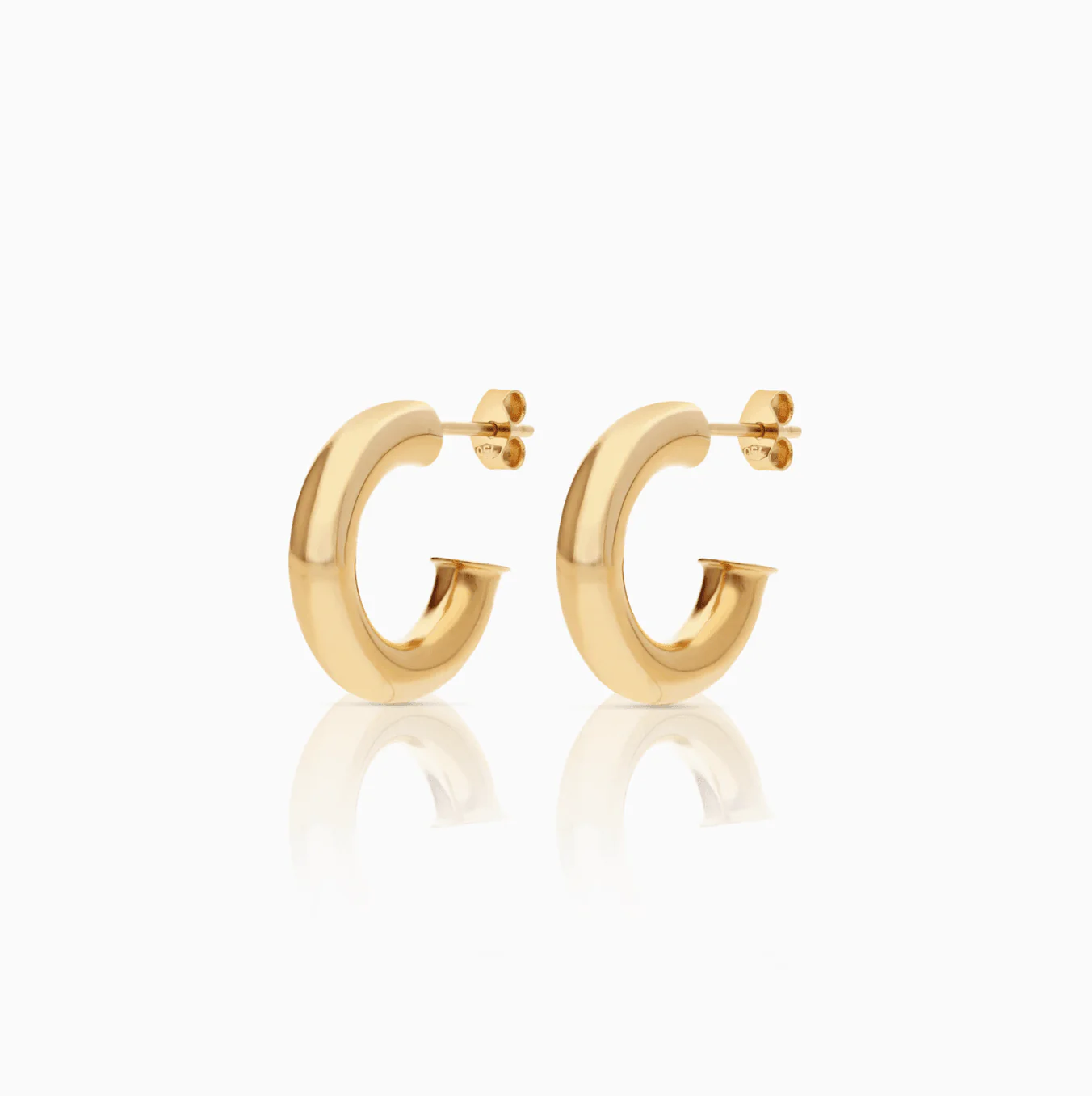 Gold hoop earrings 2.66g 18K gold