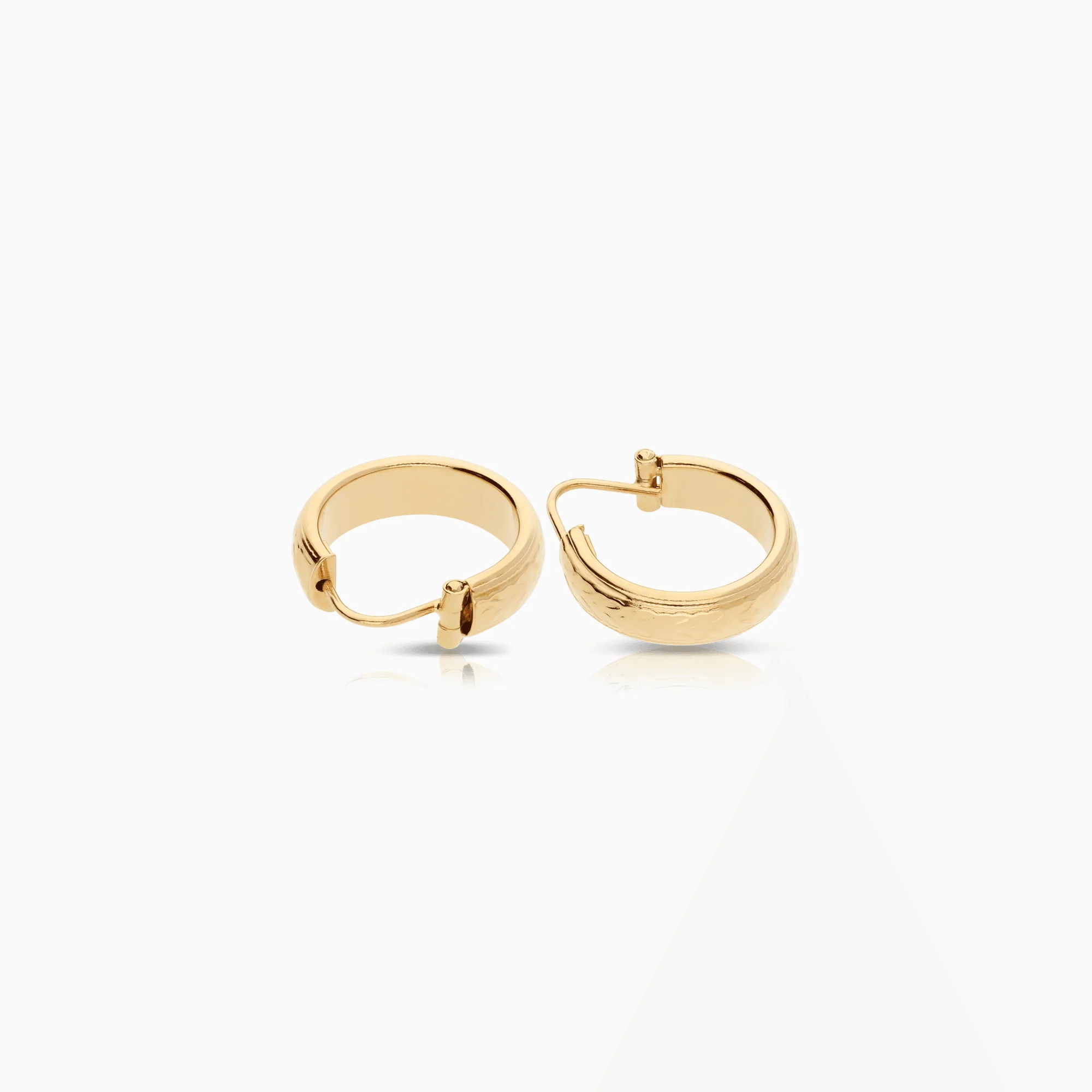 Gold hoop earrings 2.68g 18K gold - Image 2