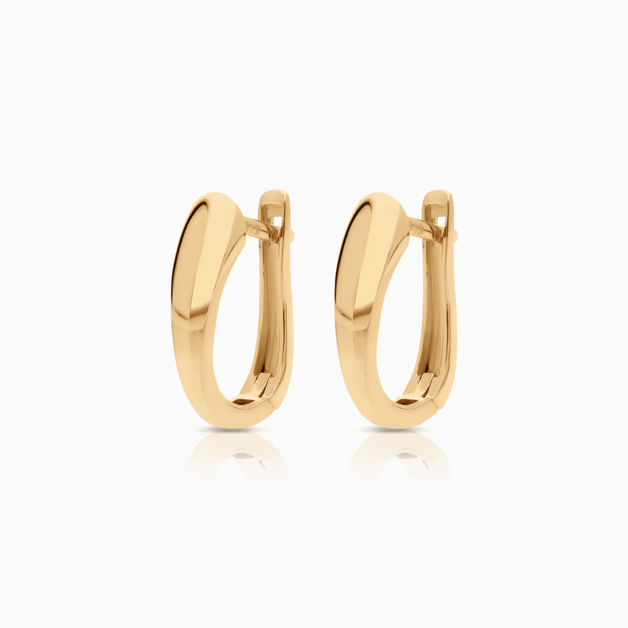 Gold hoop earrings 2.74g 18K gold