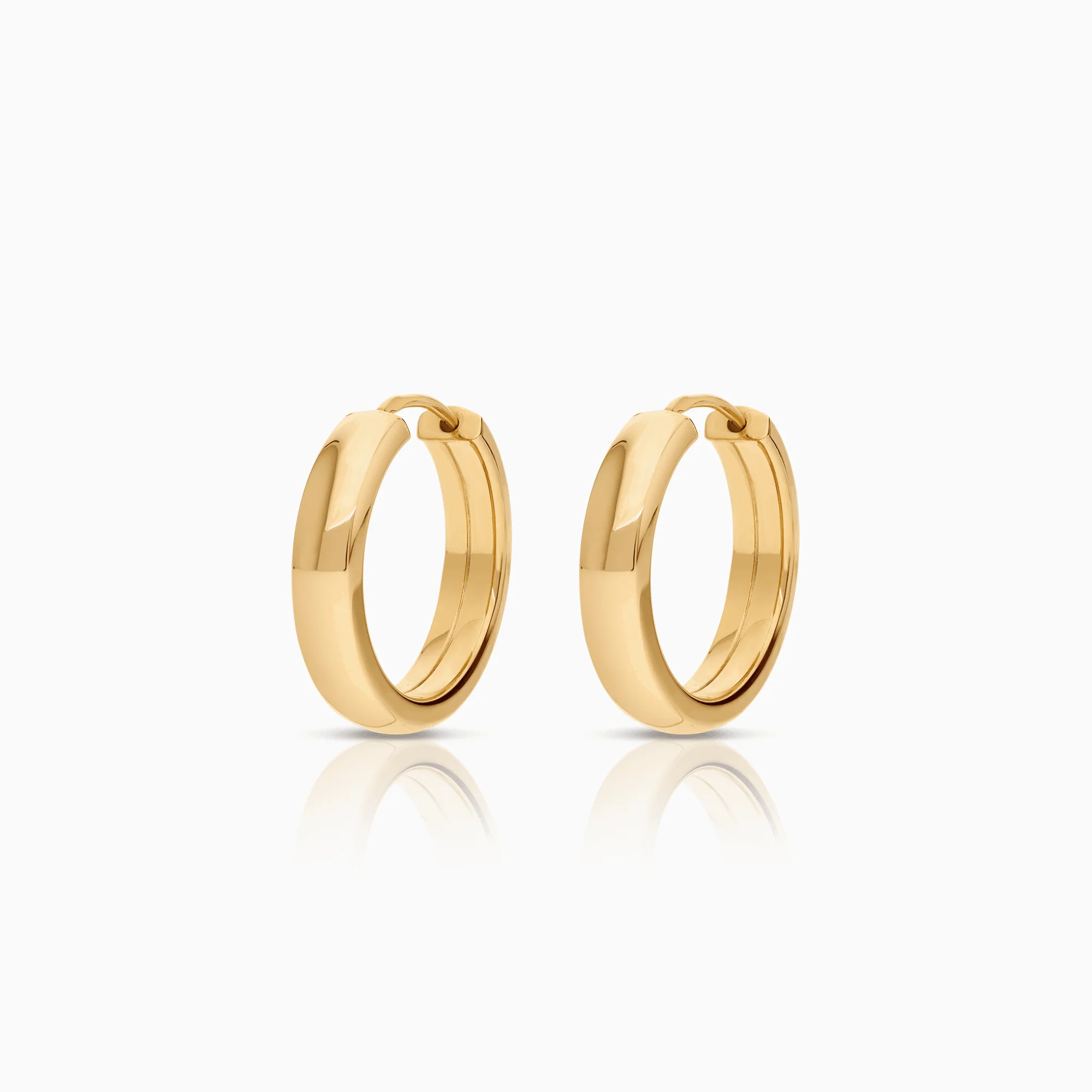 Gold hoop earrings 2.96g 18K gold