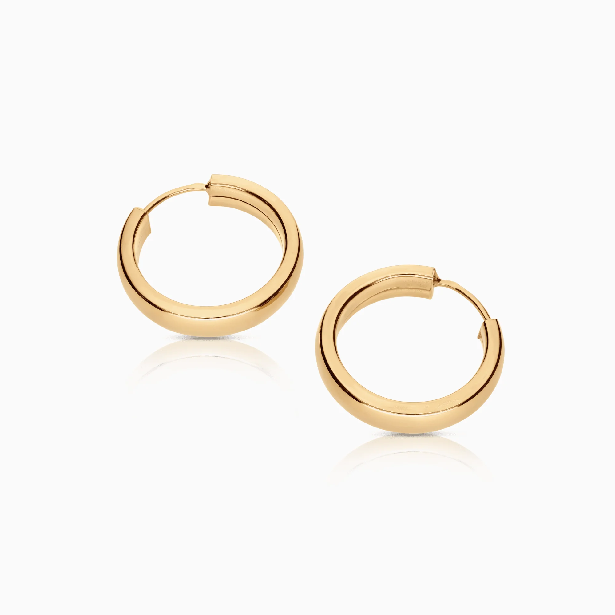 Gold hoop earrings 2.96g 18K gold - Image 2